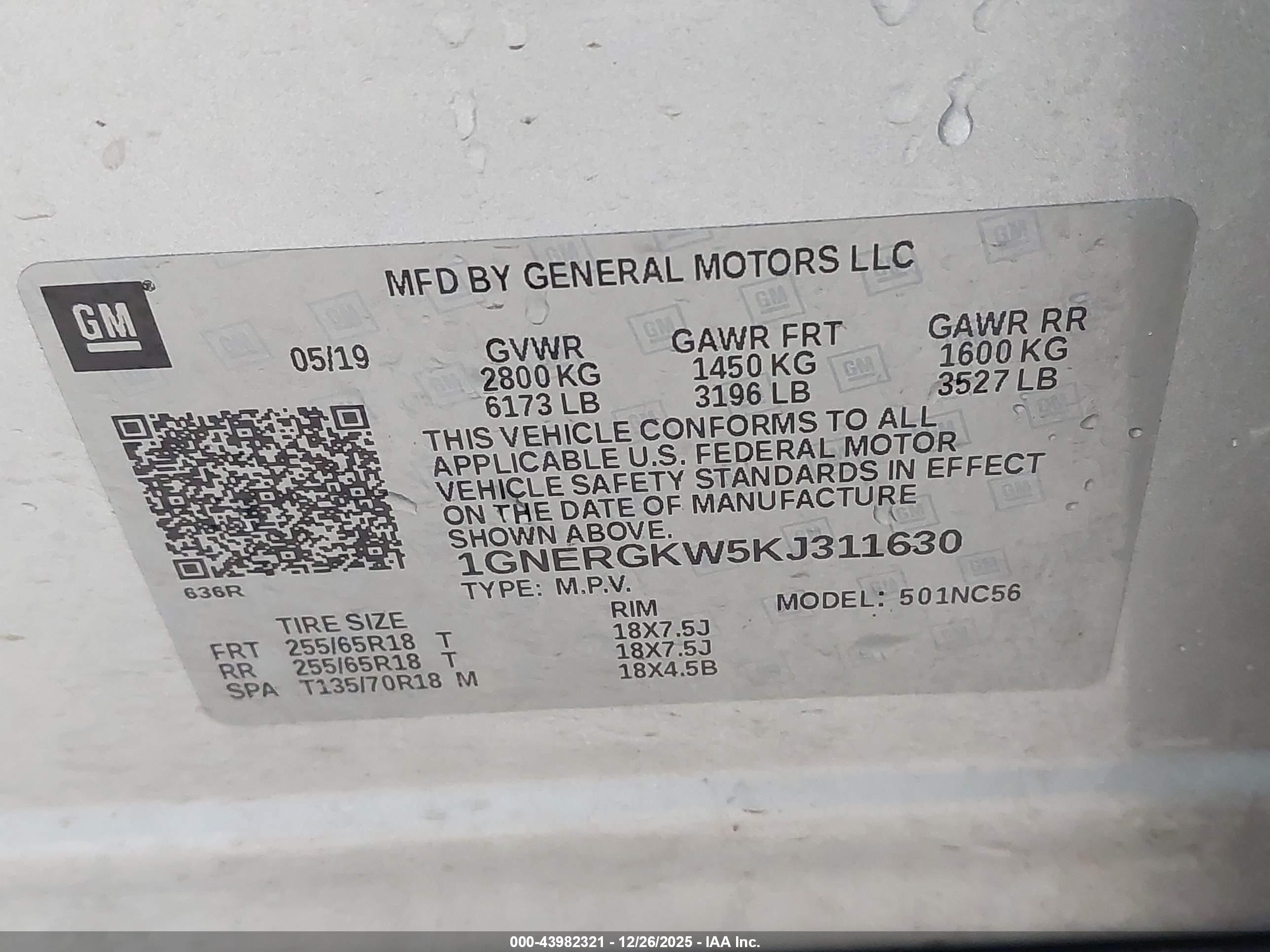 CHEVROLET TRAVERSE image 9