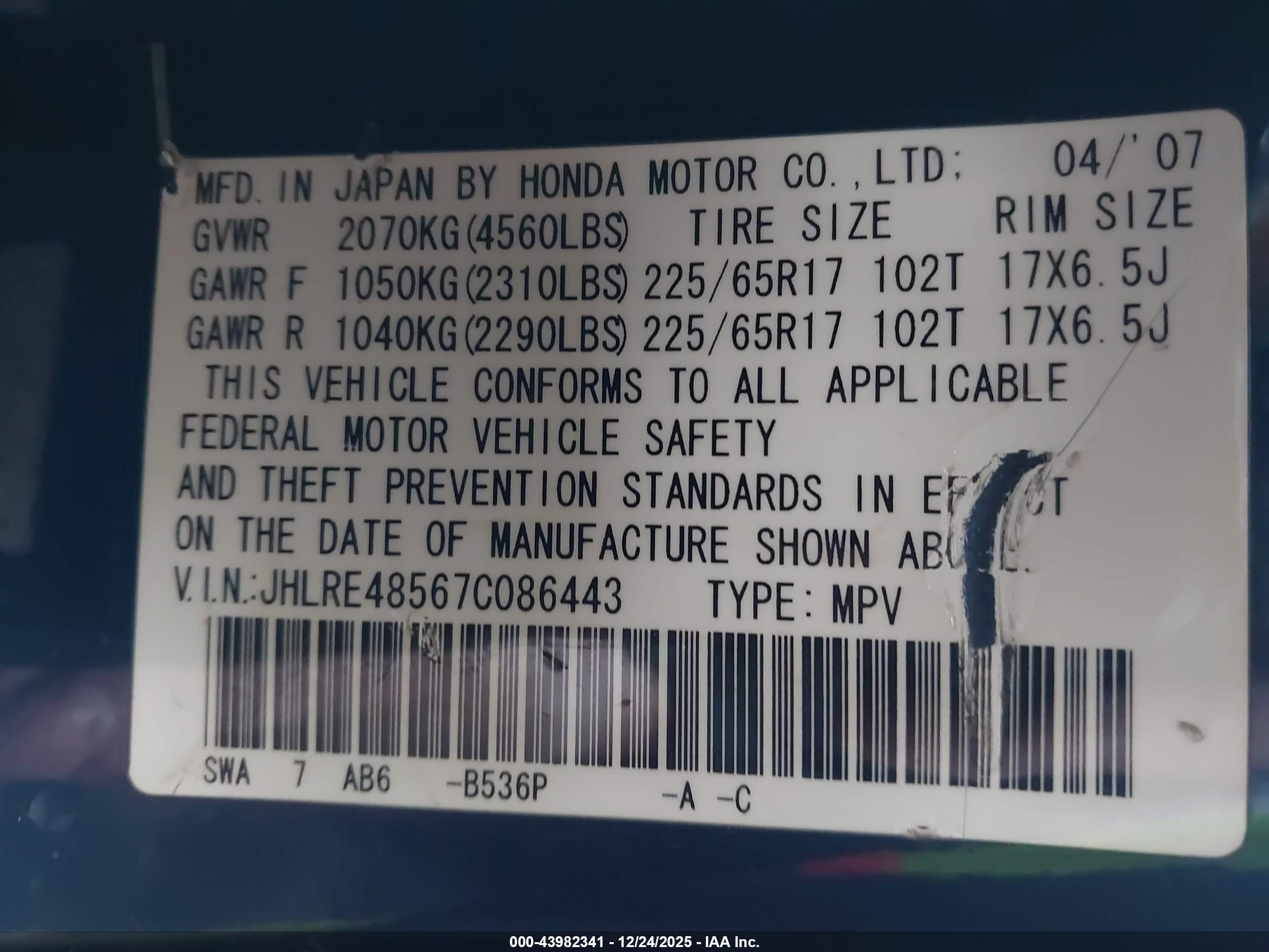 HONDA CR-V image 9