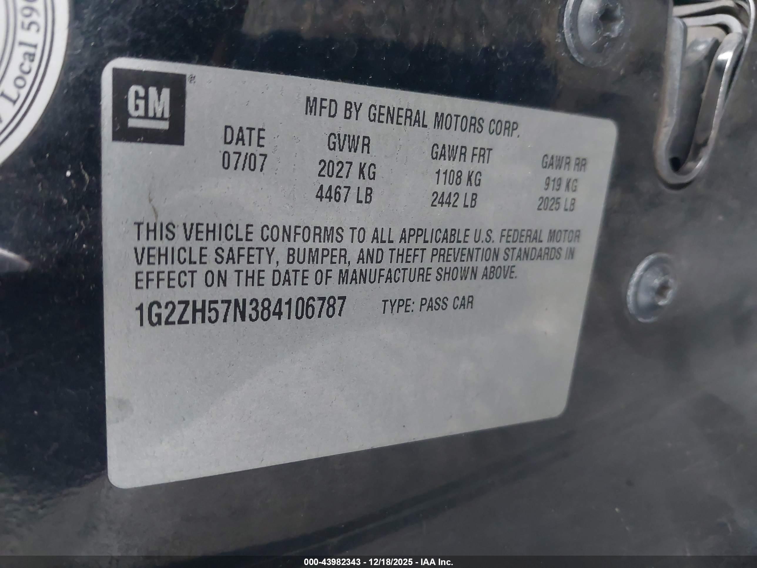 PONTIAC G6 image 9