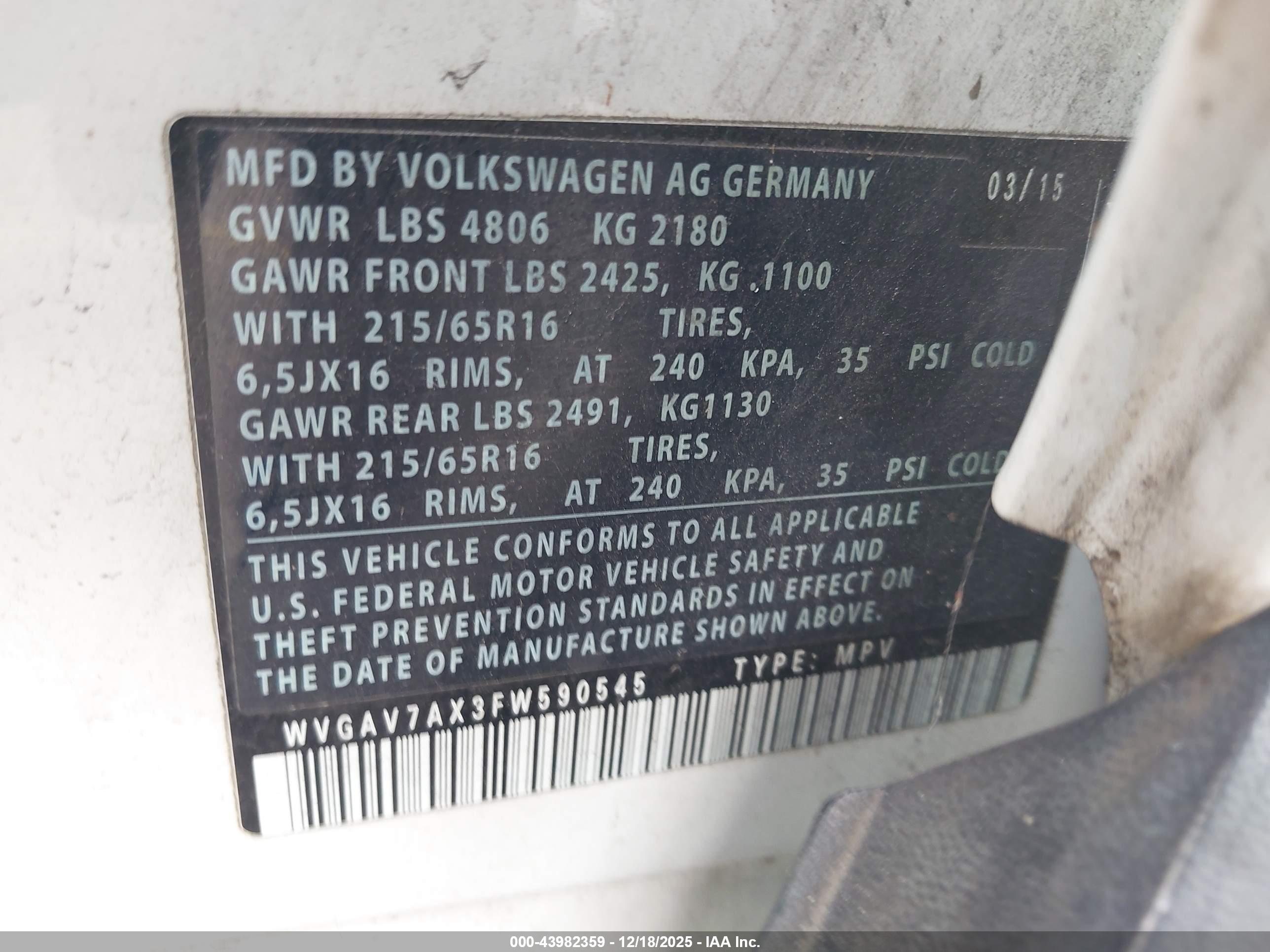 VOLKSWAGEN TIGUAN image 9