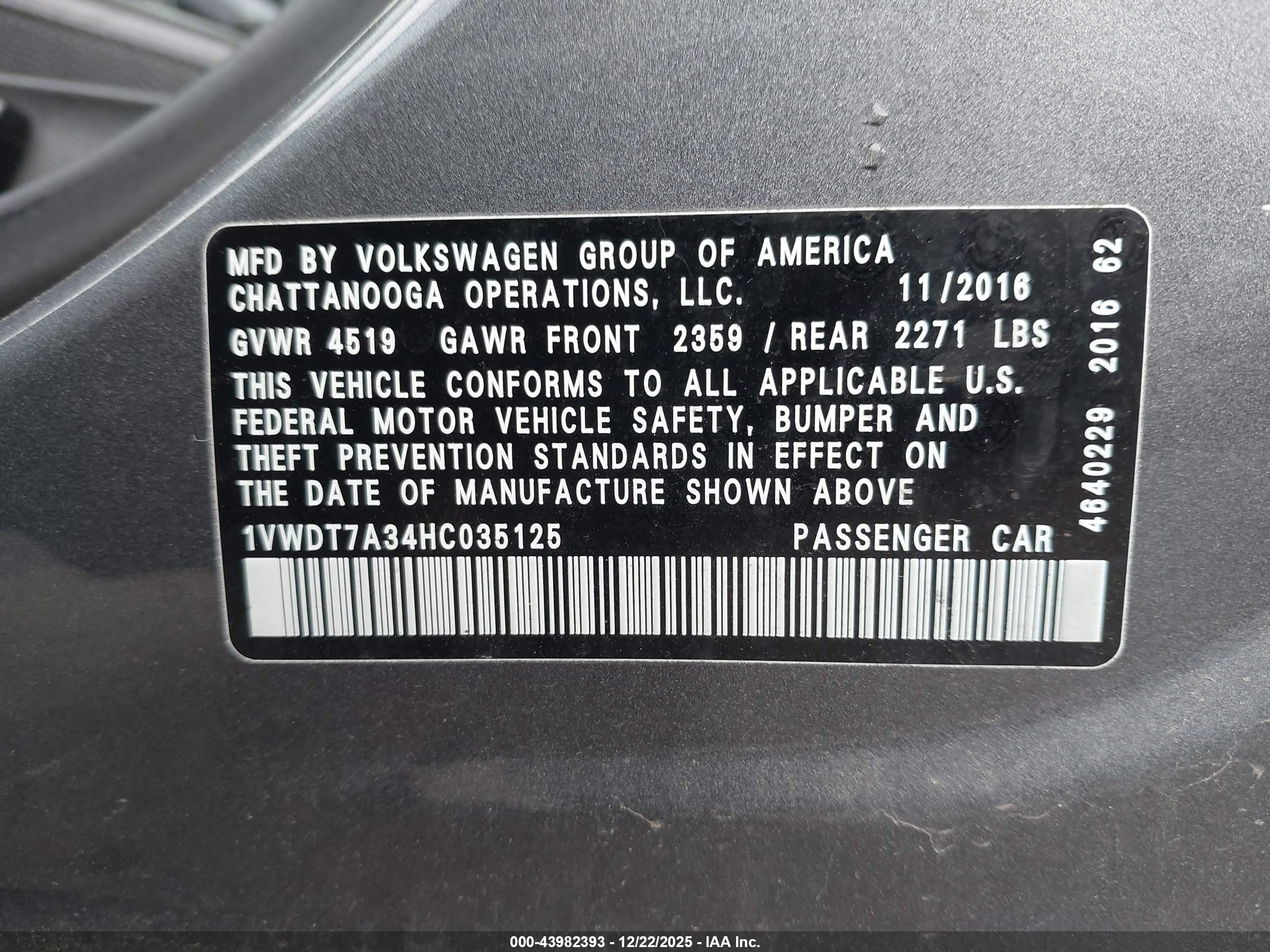 VOLKSWAGEN PASSAT image 9