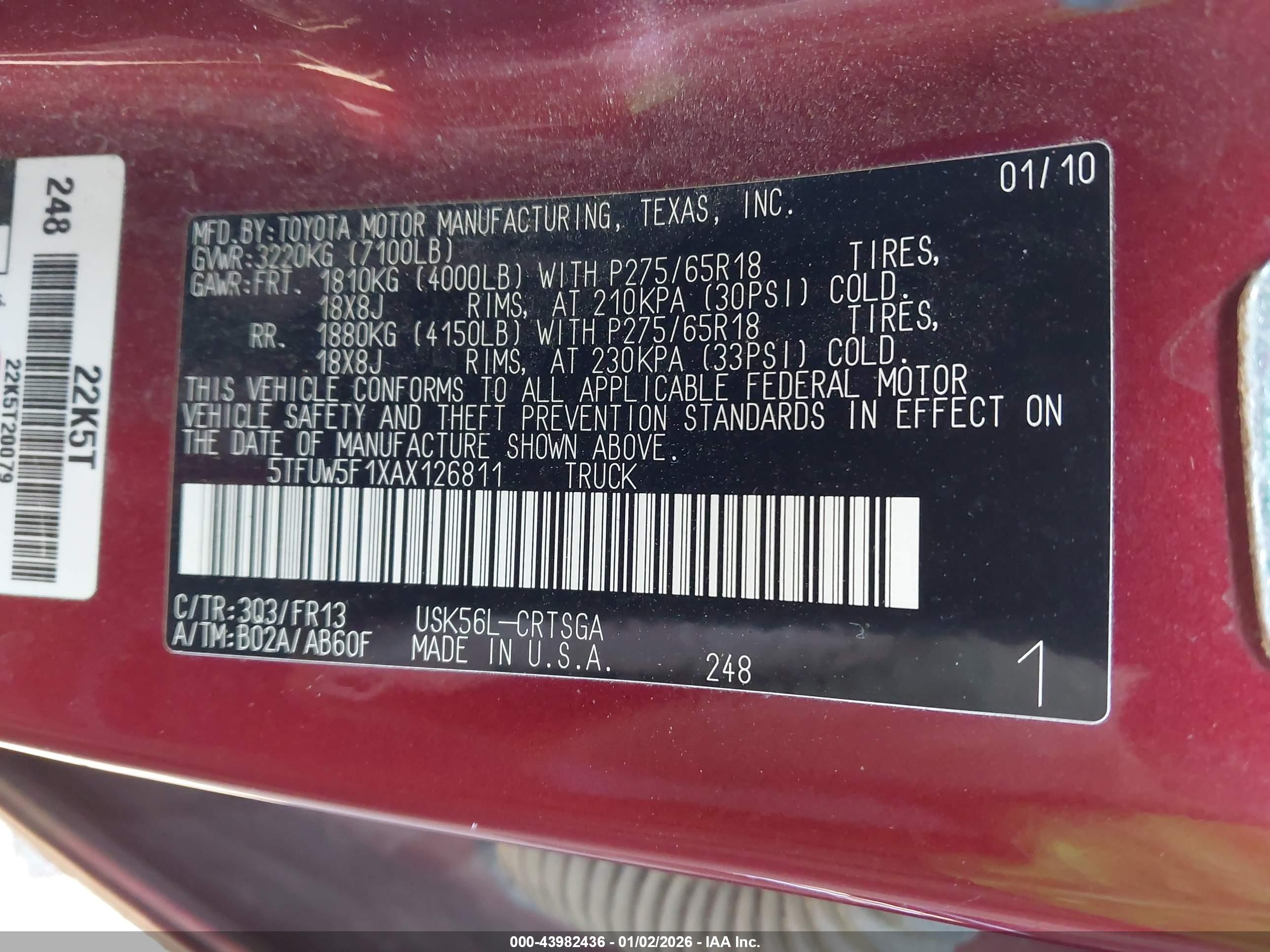TOYOTA TUNDRA image 9