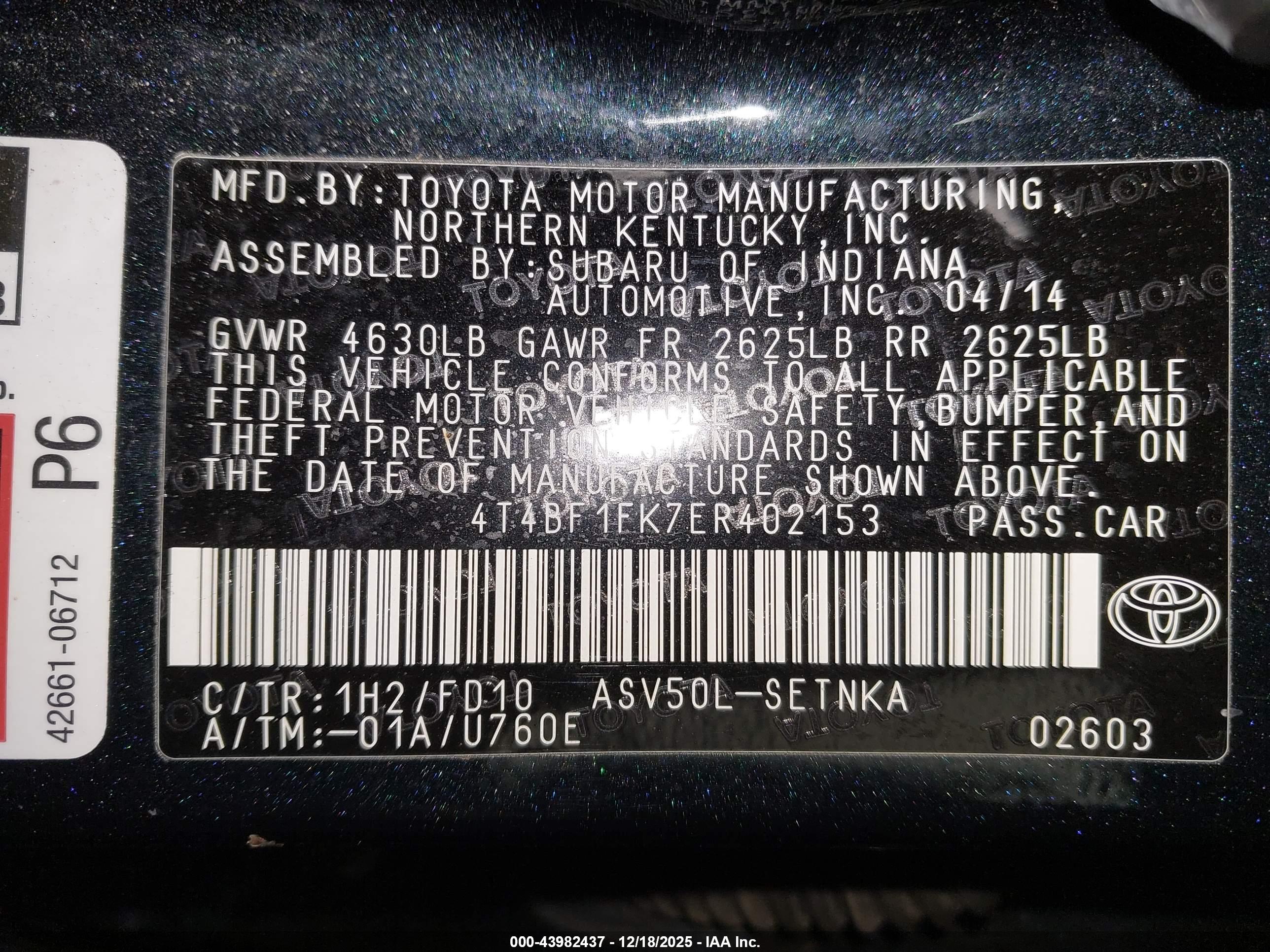 TOYOTA CAMRY image 9