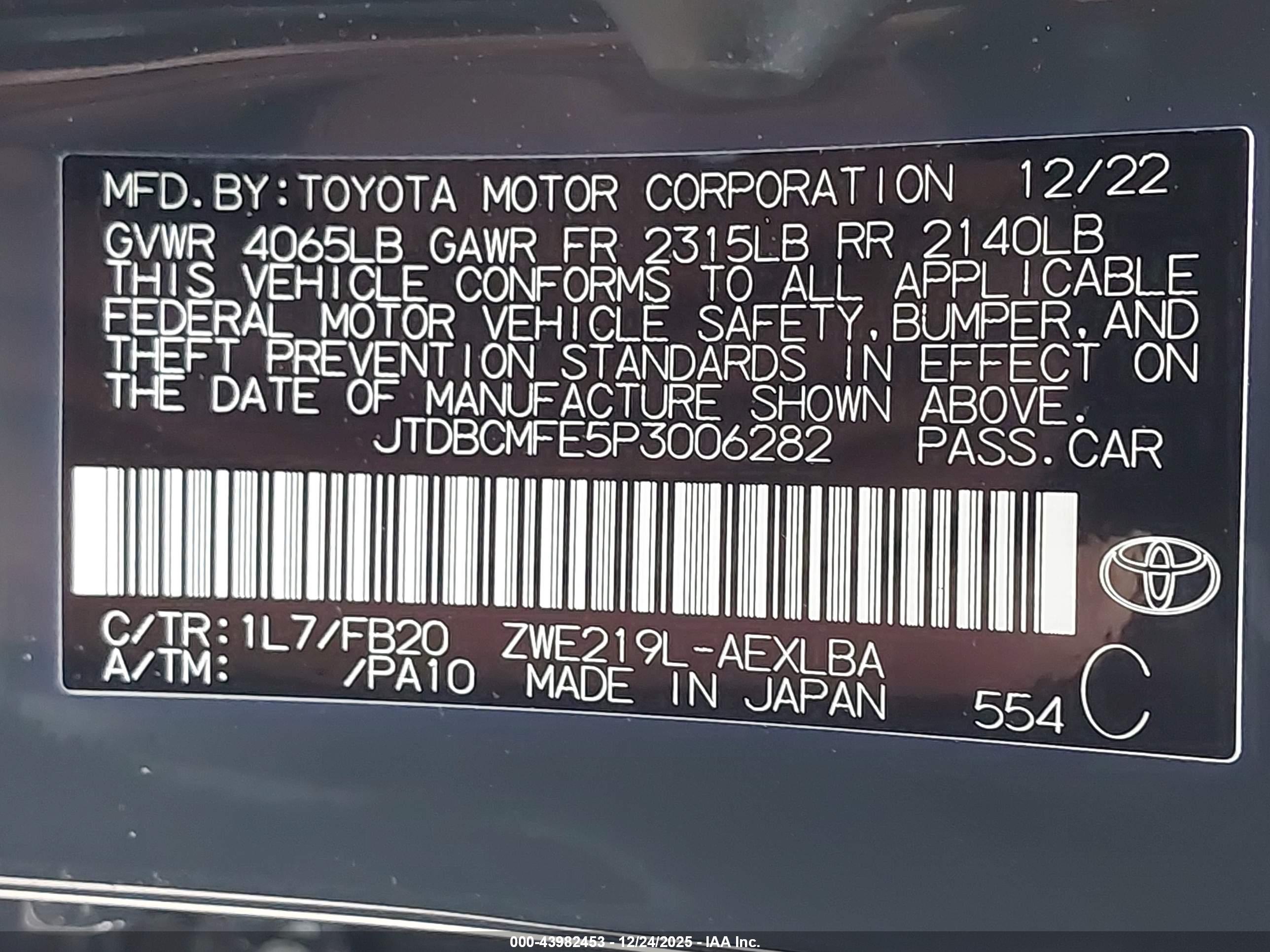 TOYOTA COROLLA image 9