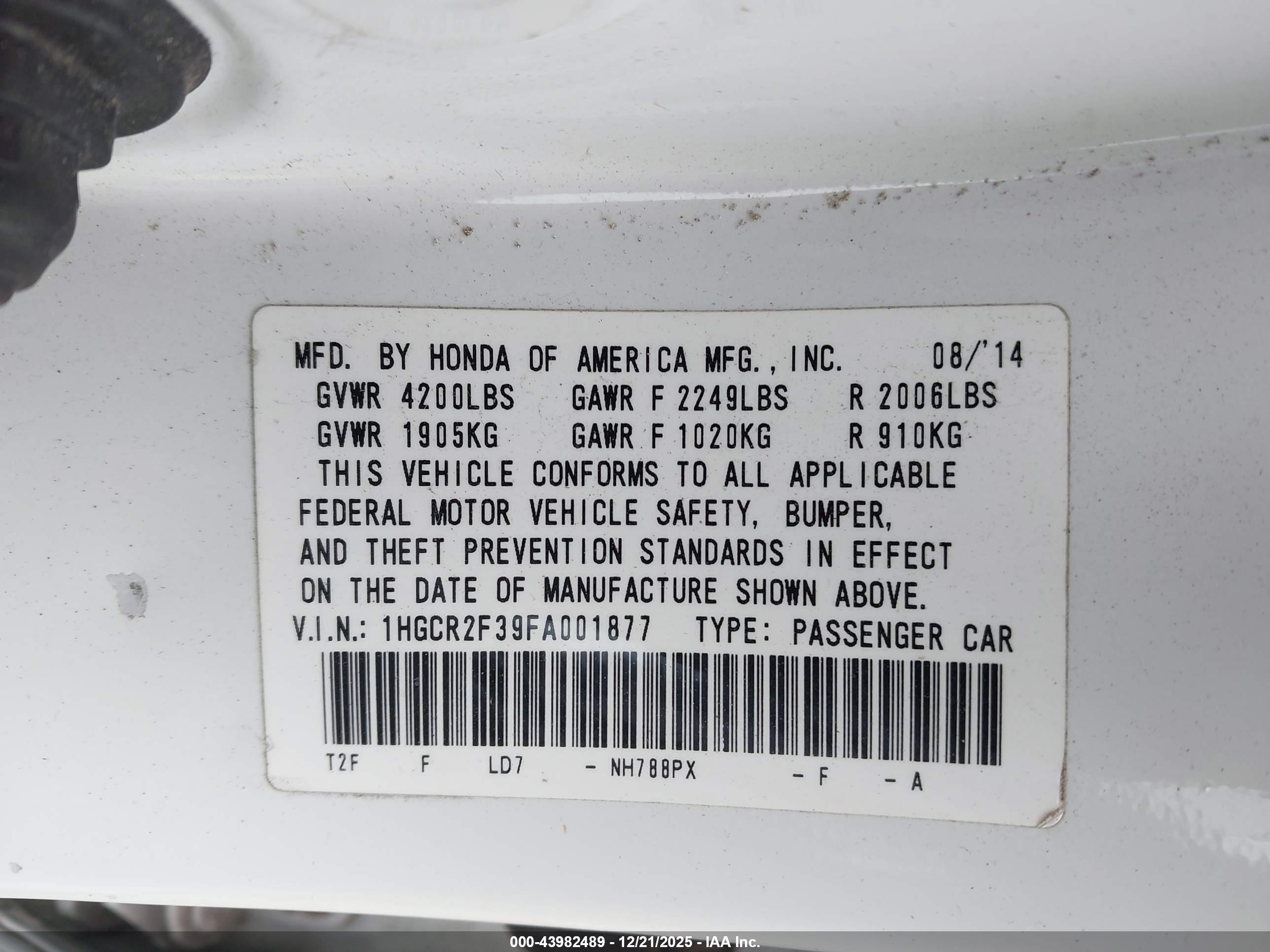 HONDA ACCORD image 9