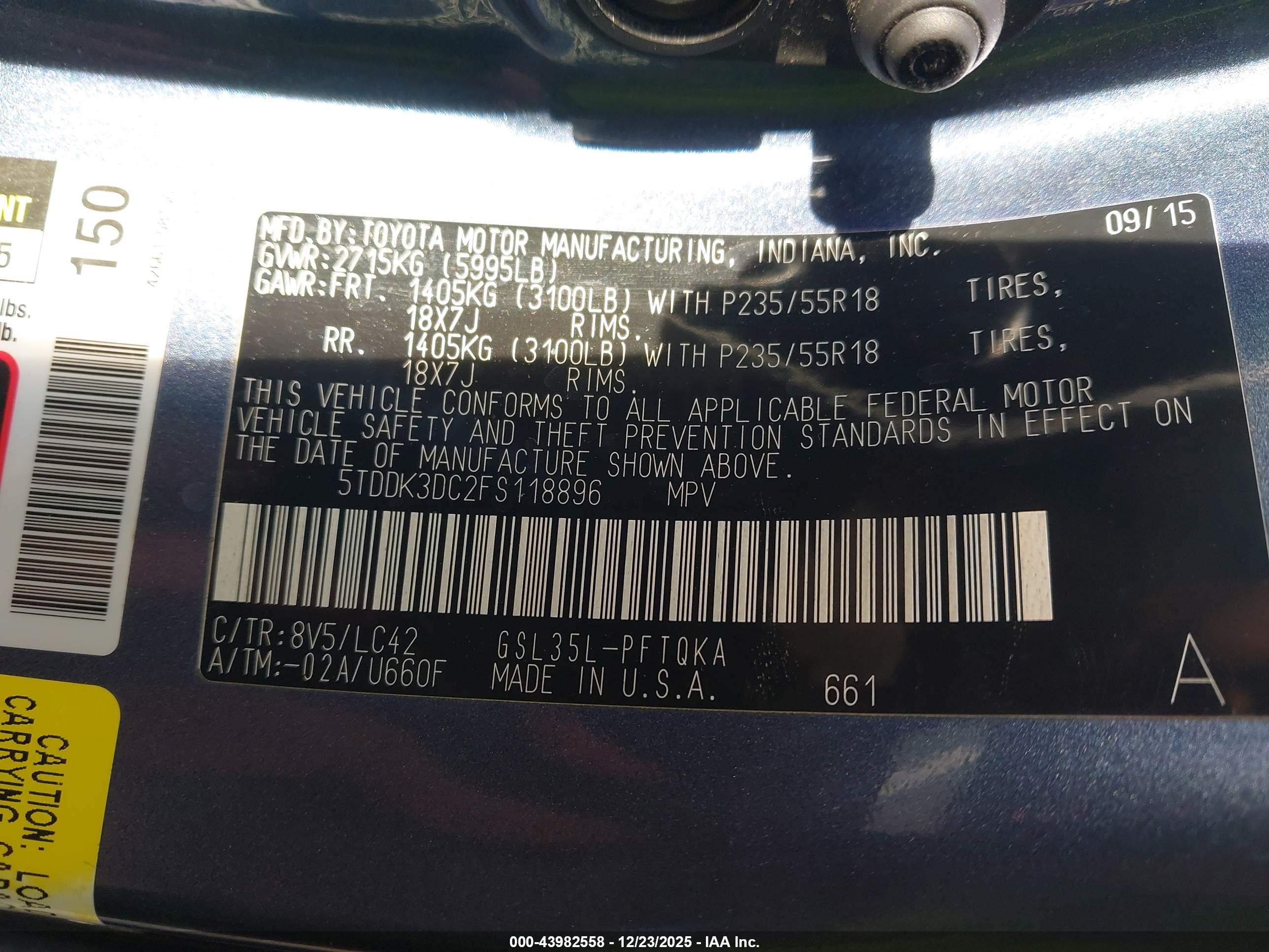 TOYOTA SIENNA image 9