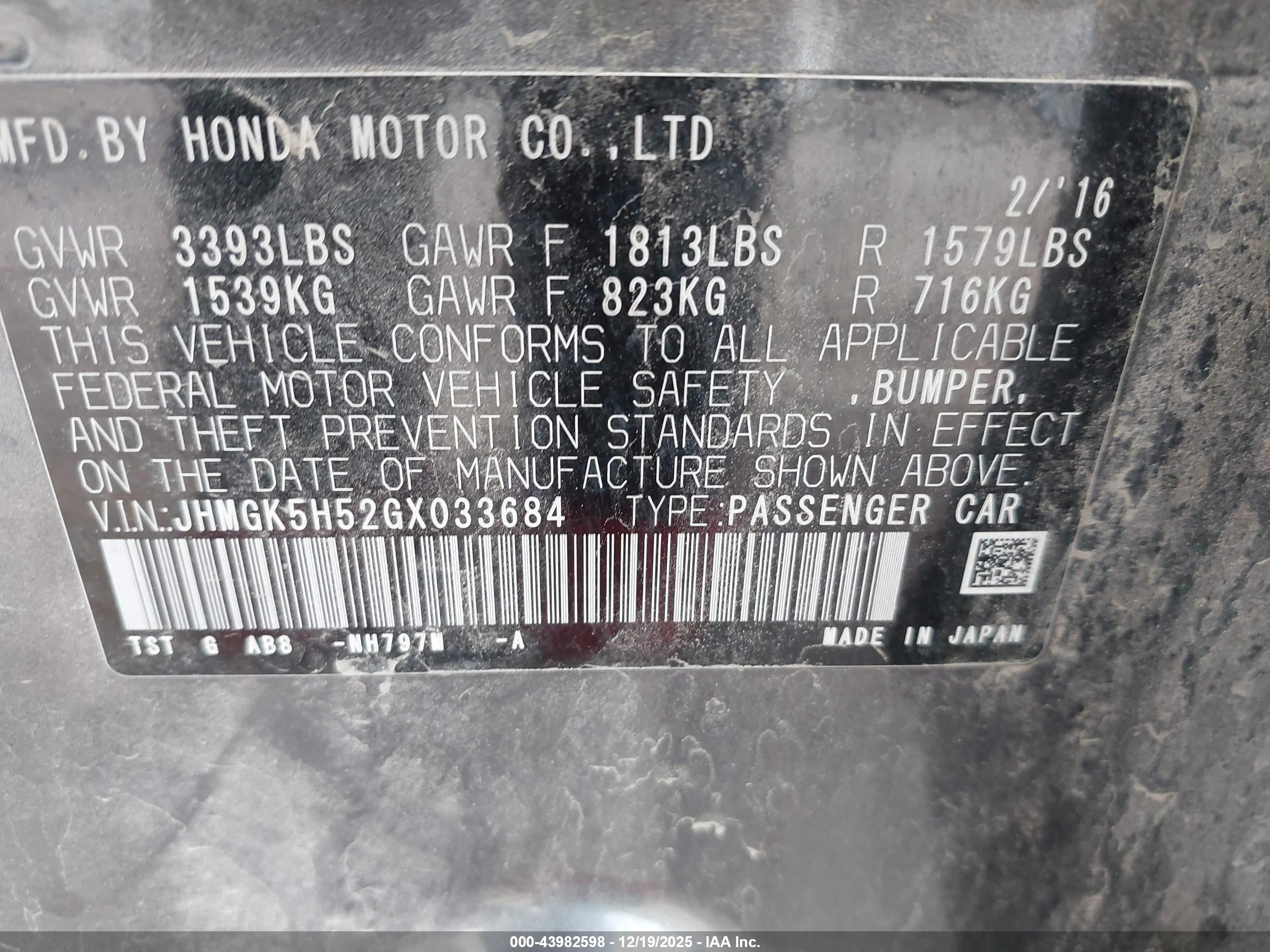 HONDA FIT image 9