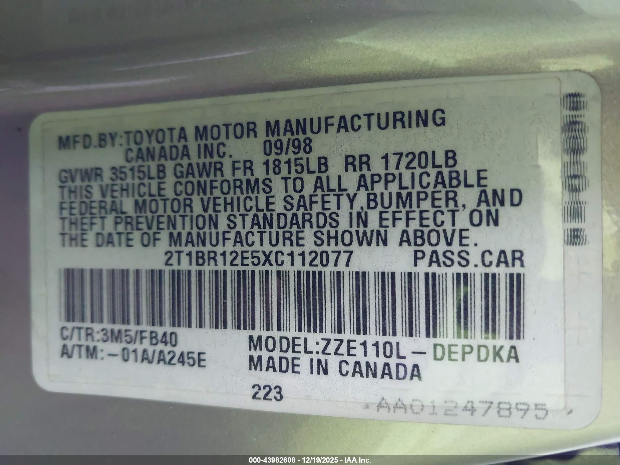 TOYOTA COROLLA image 9
