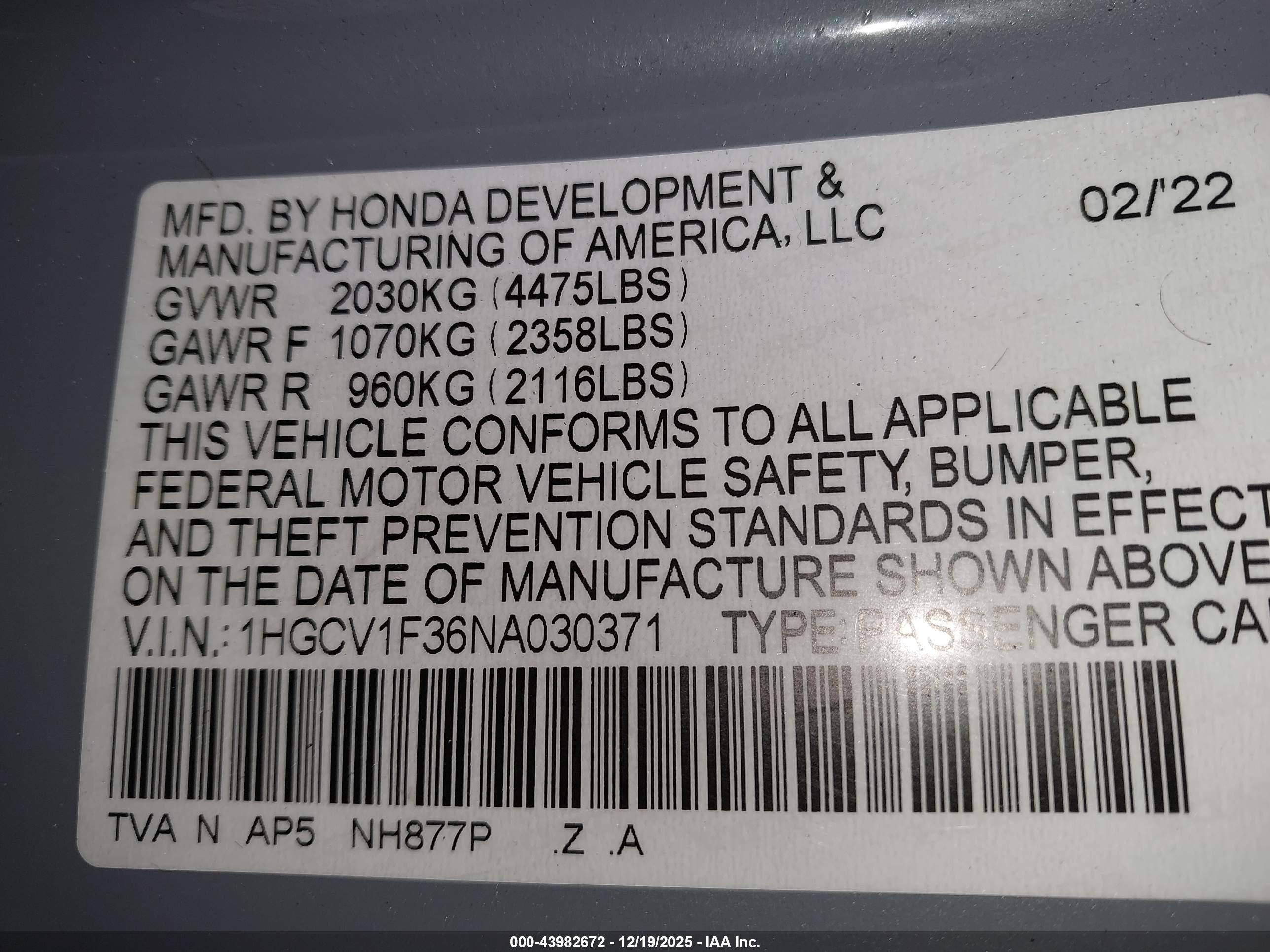 HONDA ACCORD image 9