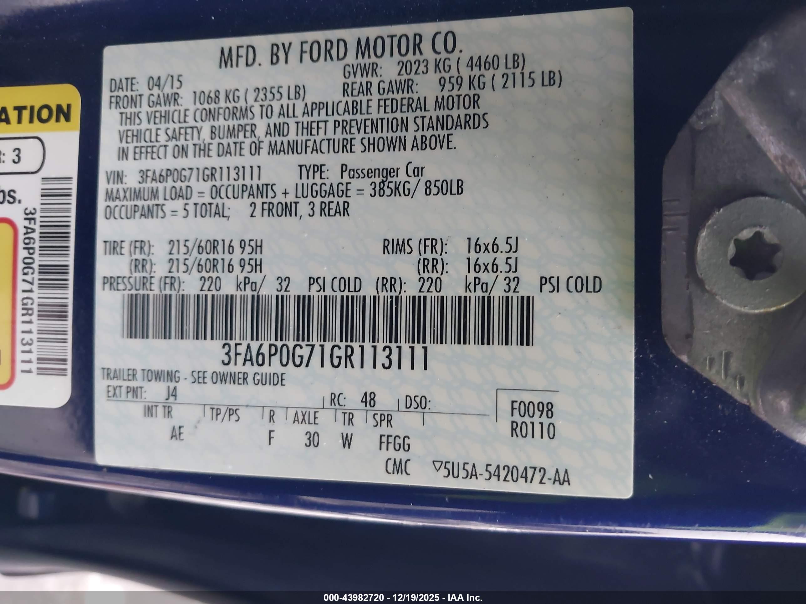FORD FUSION image 9