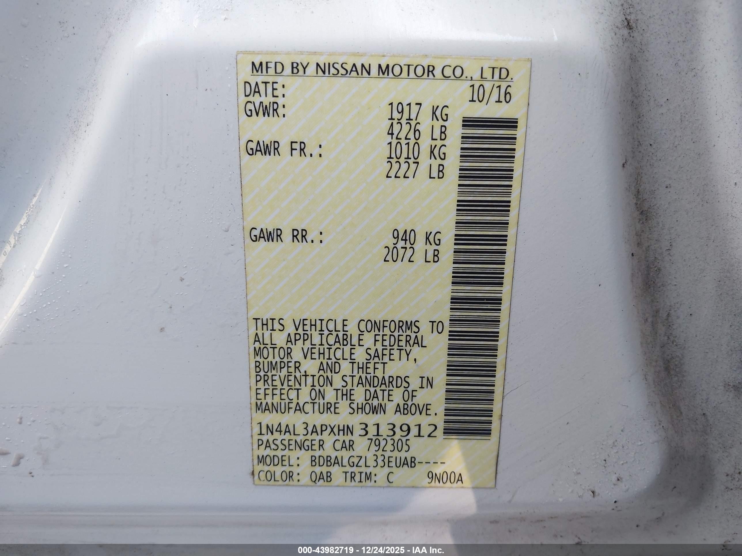 NISSAN ALTIMA image 9
