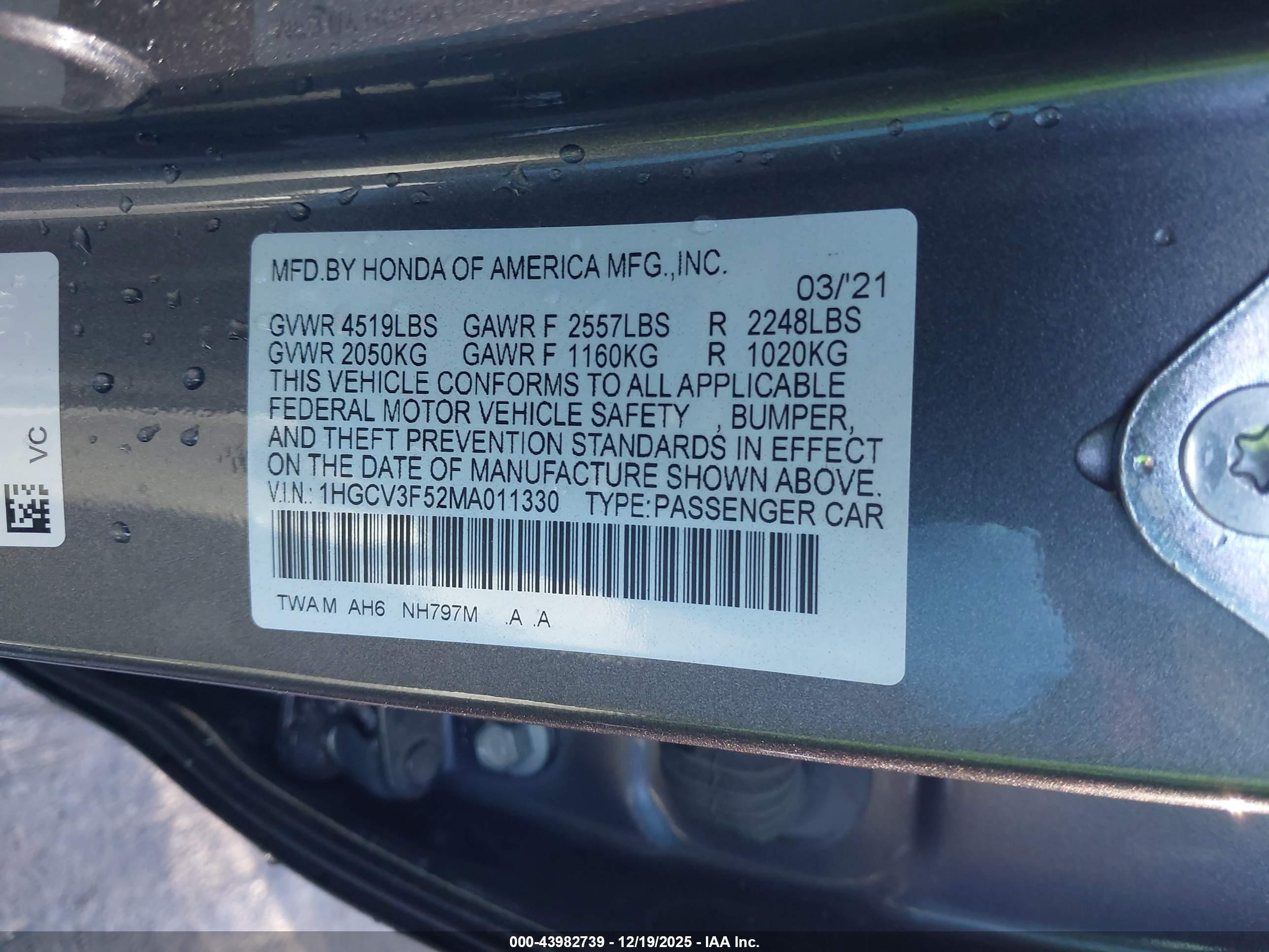 HONDA ACCORD image 9