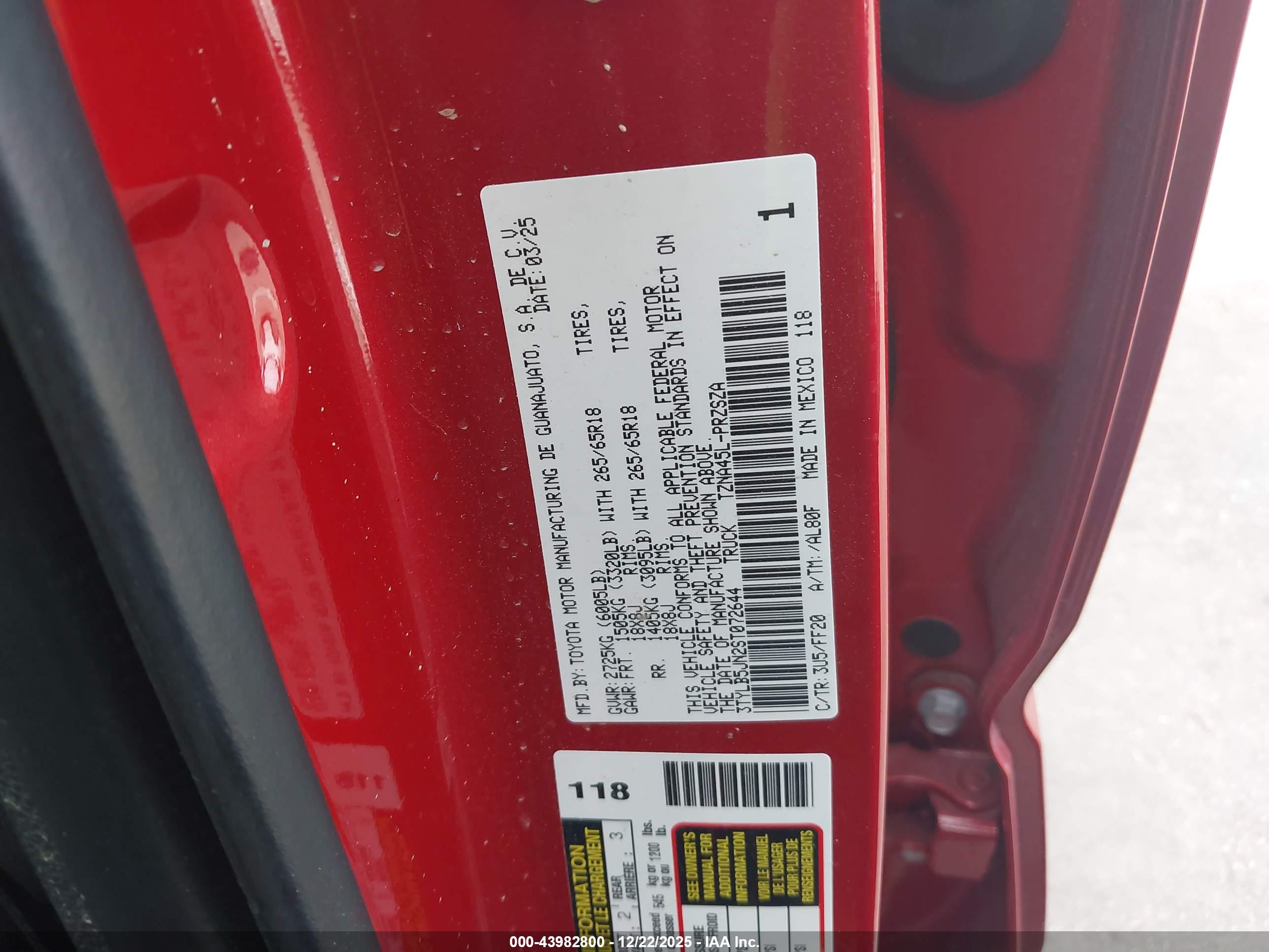 TOYOTA TACOMA image 9