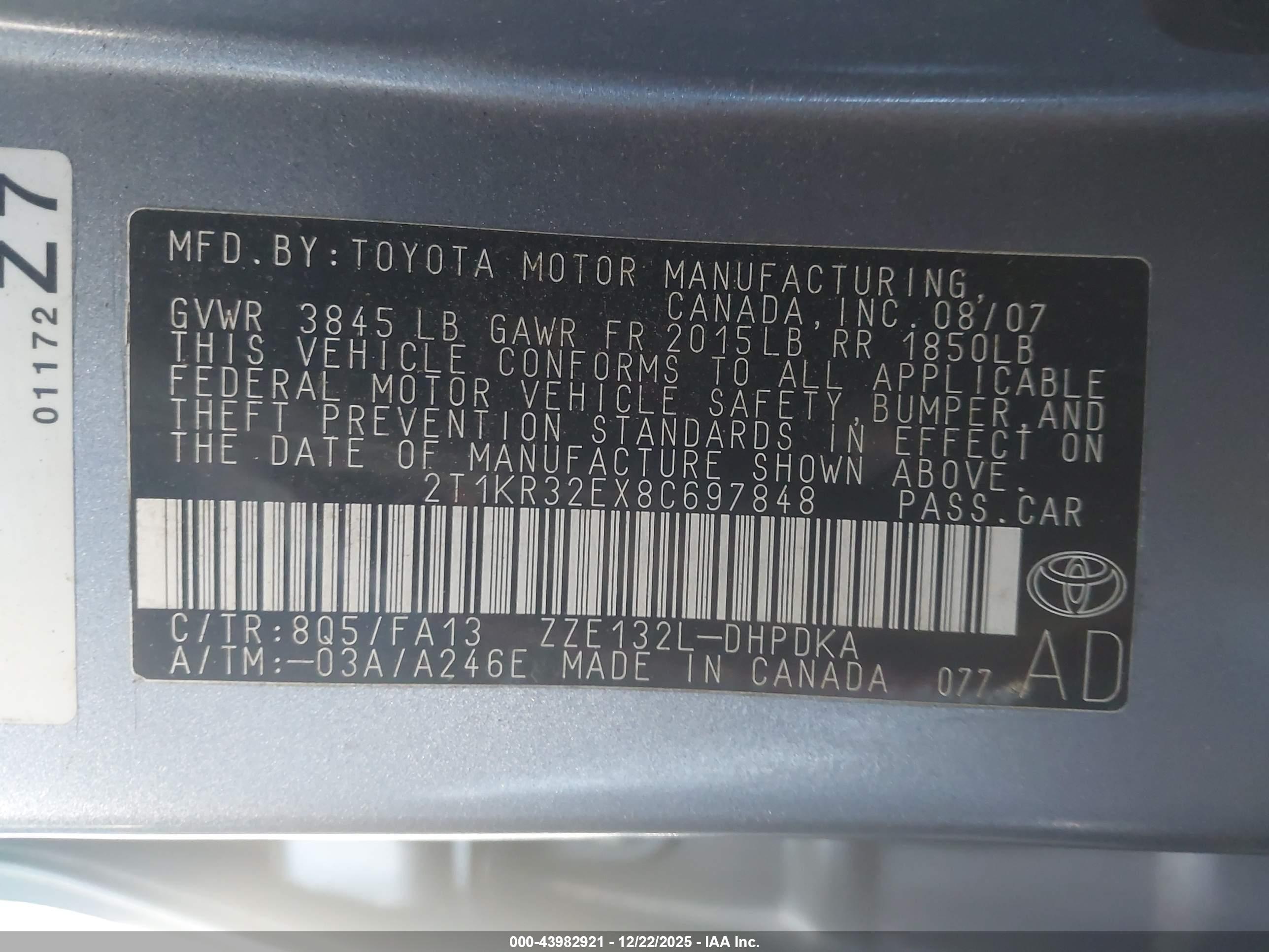 TOYOTA MATRIX image 9