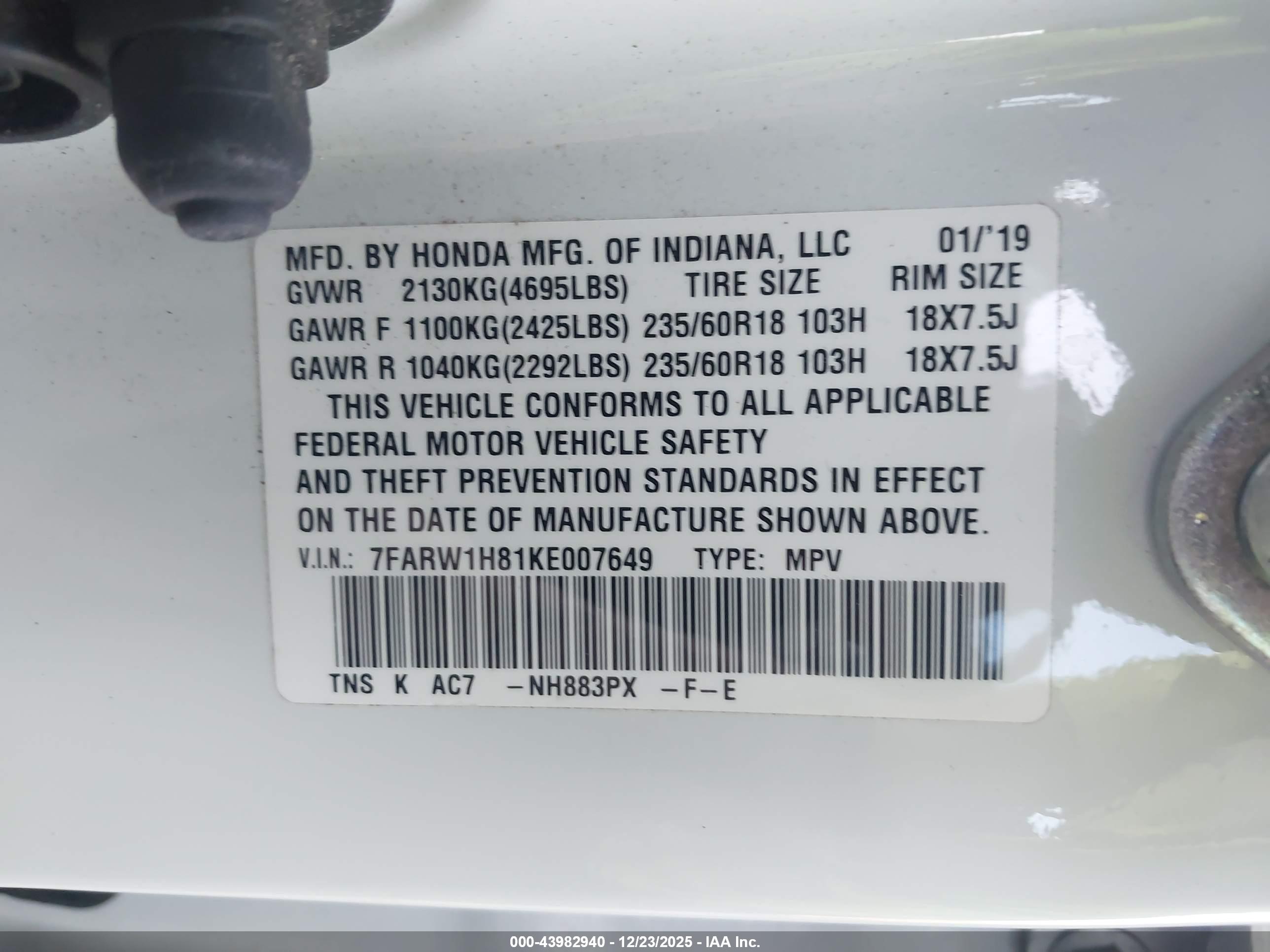 HONDA CR-V image 9