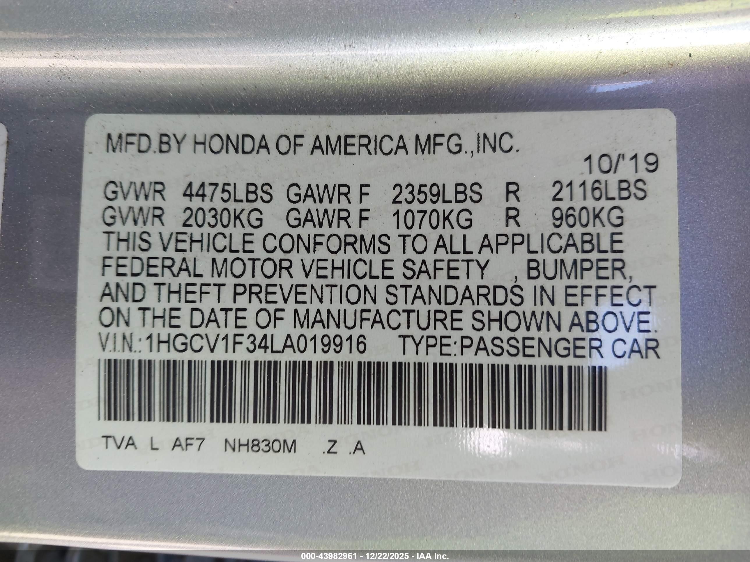 HONDA ACCORD image 9