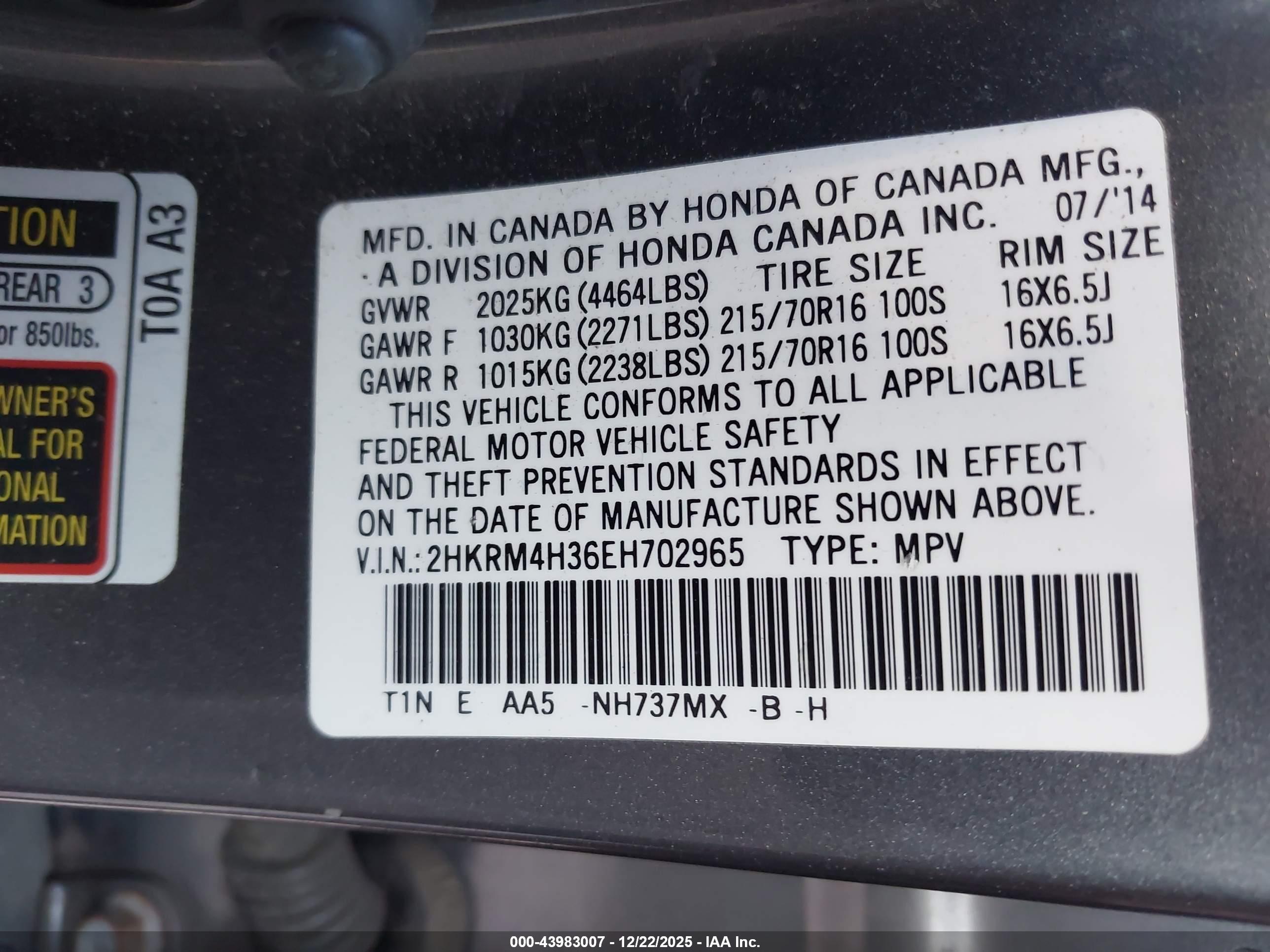 HONDA CR-V image 9