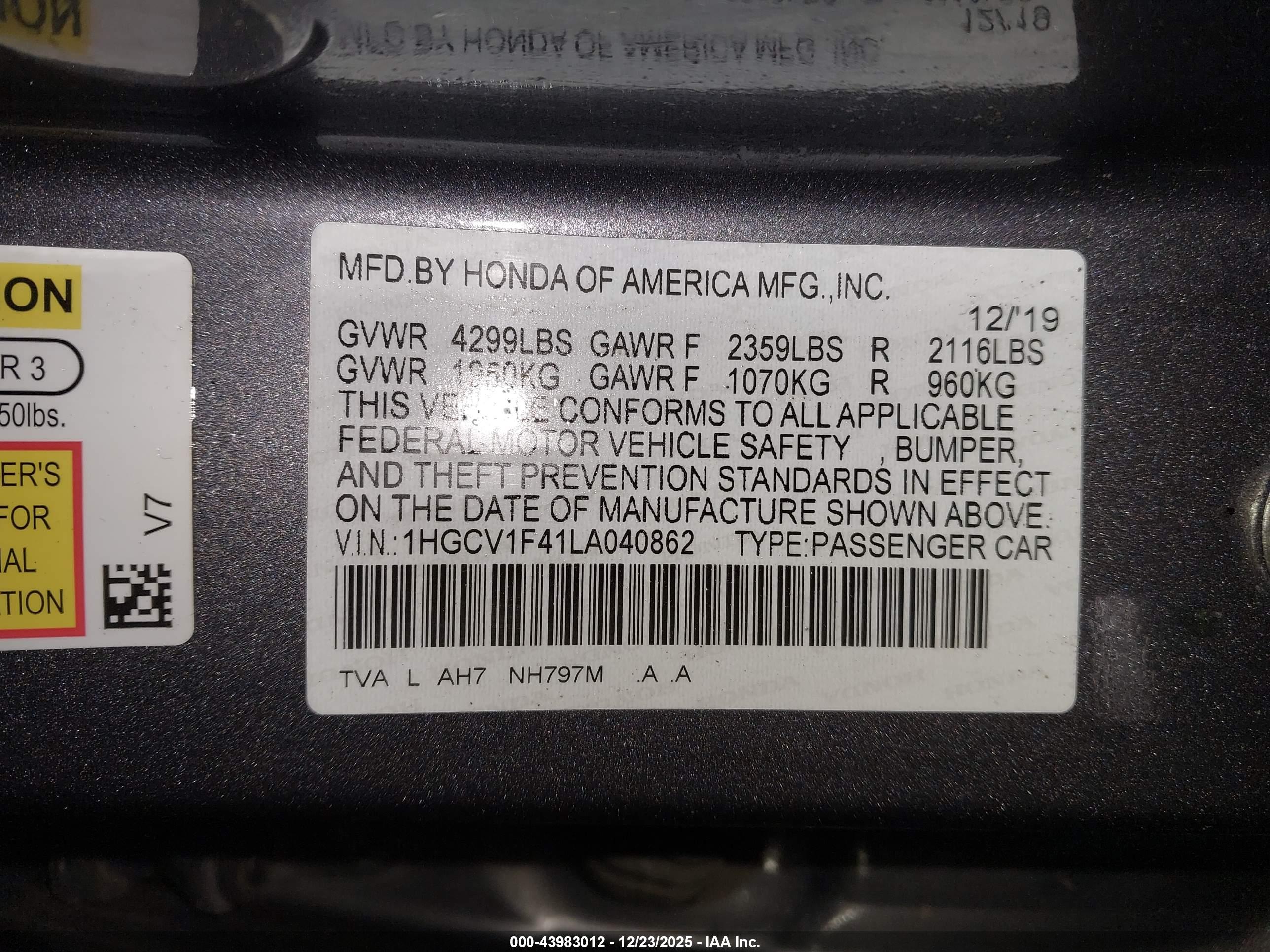 HONDA ACCORD image 9