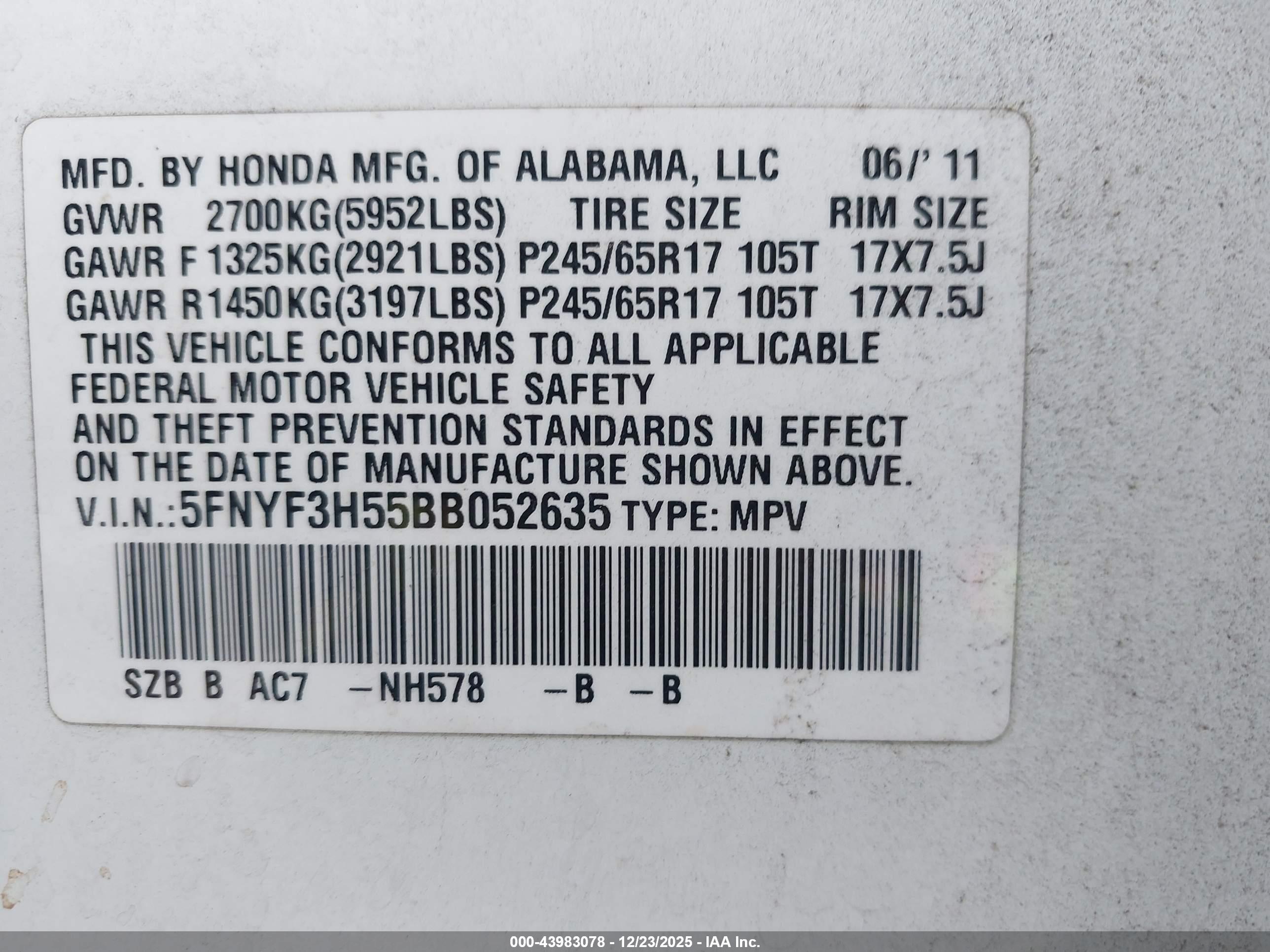 HONDA PILOT image 9