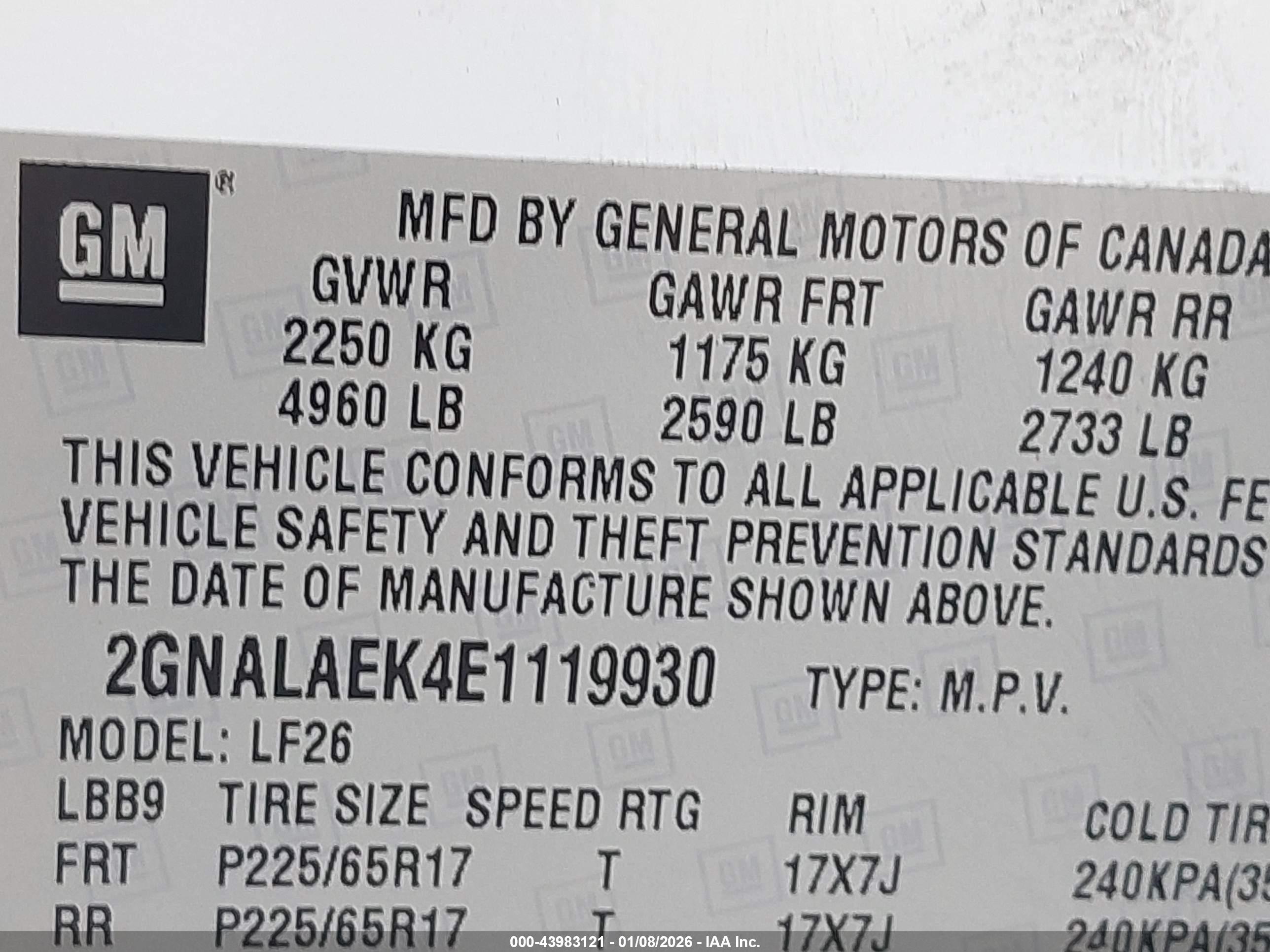 CHEVROLET EQUINOX image 9