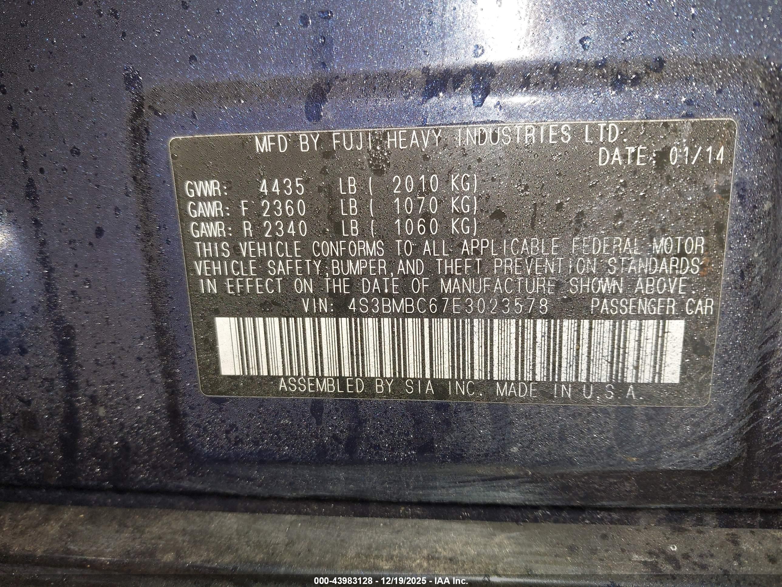SUBARU LEGACY image 9
