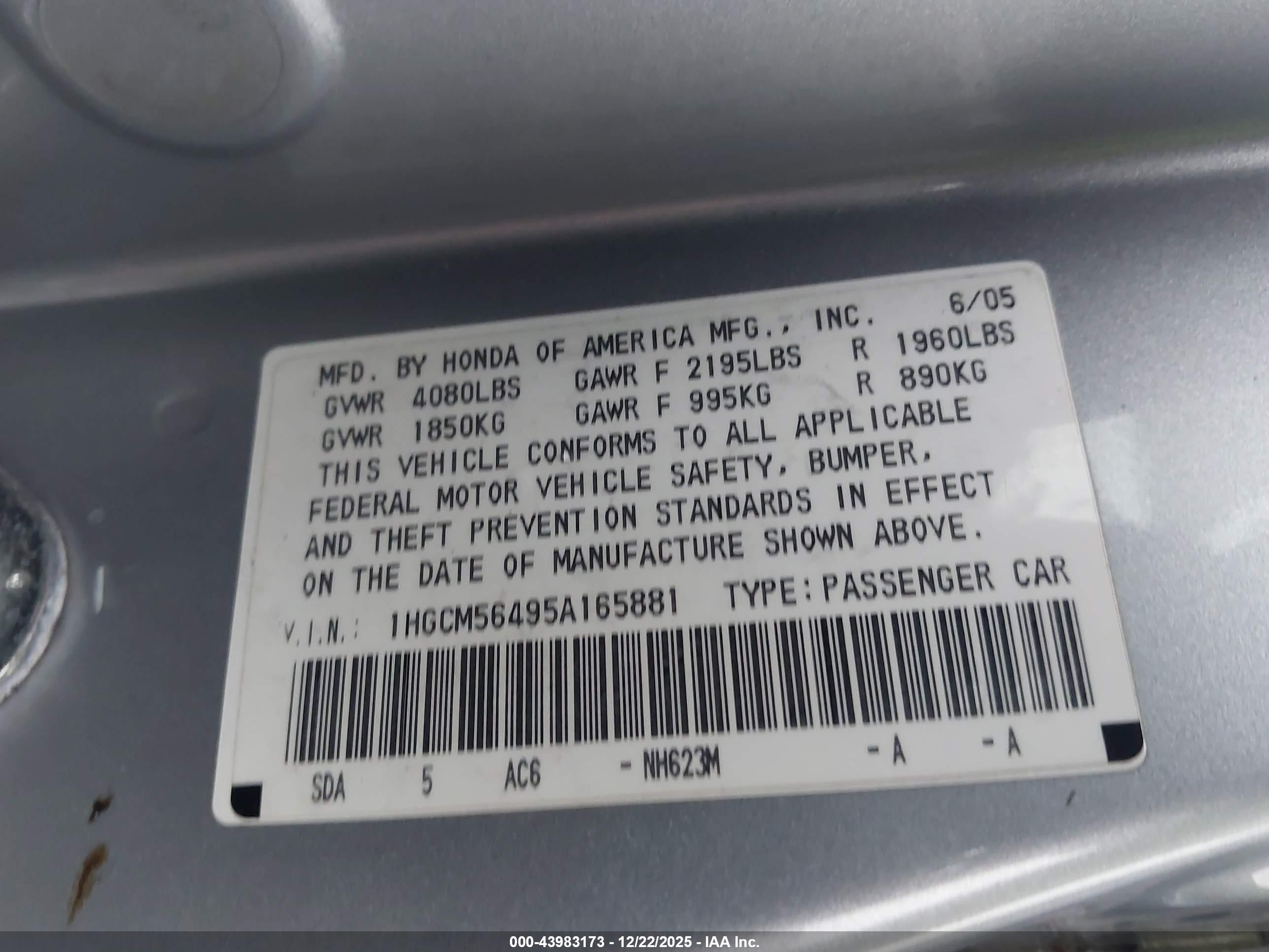 HONDA ACCORD image 9