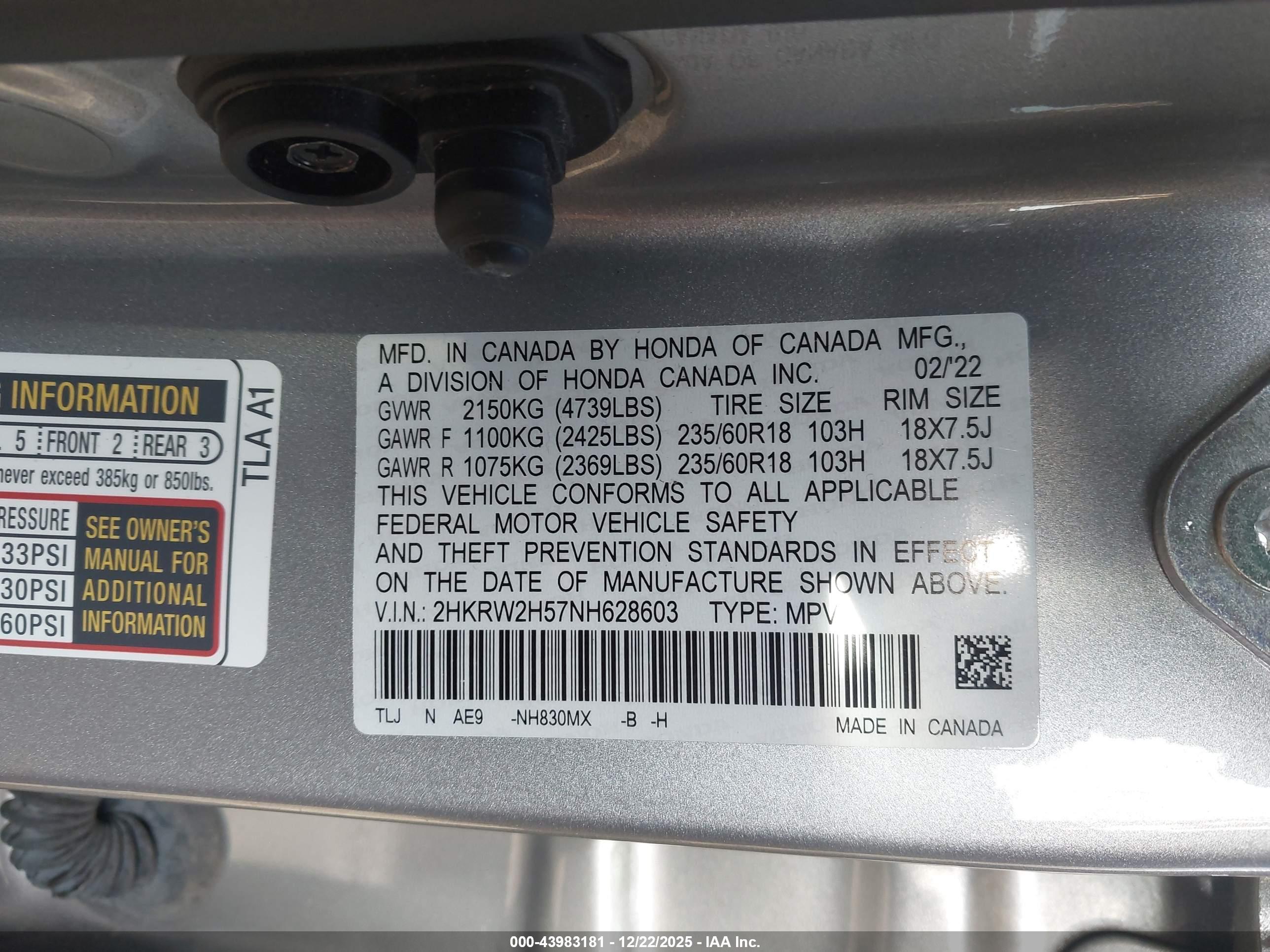 HONDA CR-V image 9