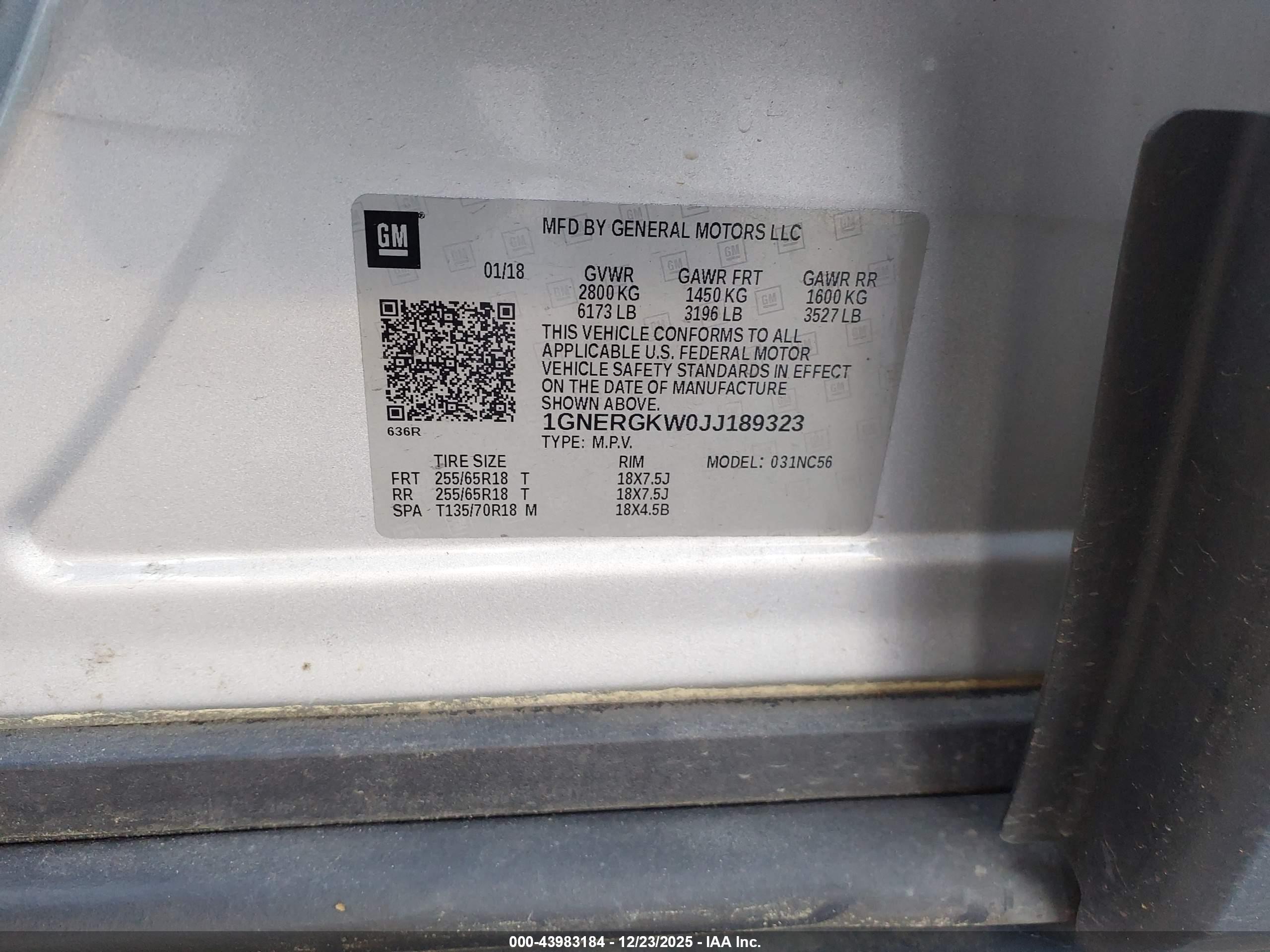 CHEVROLET TRAVERSE image 9