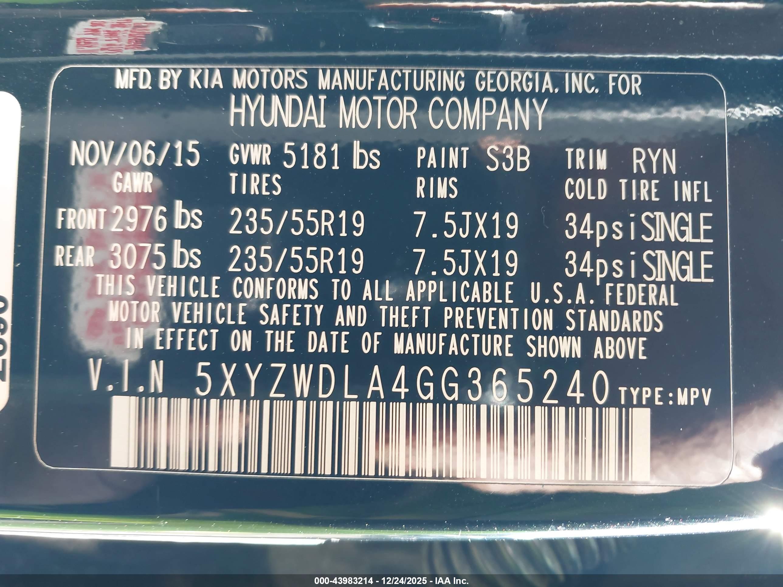HYUNDAI SANTA image 9