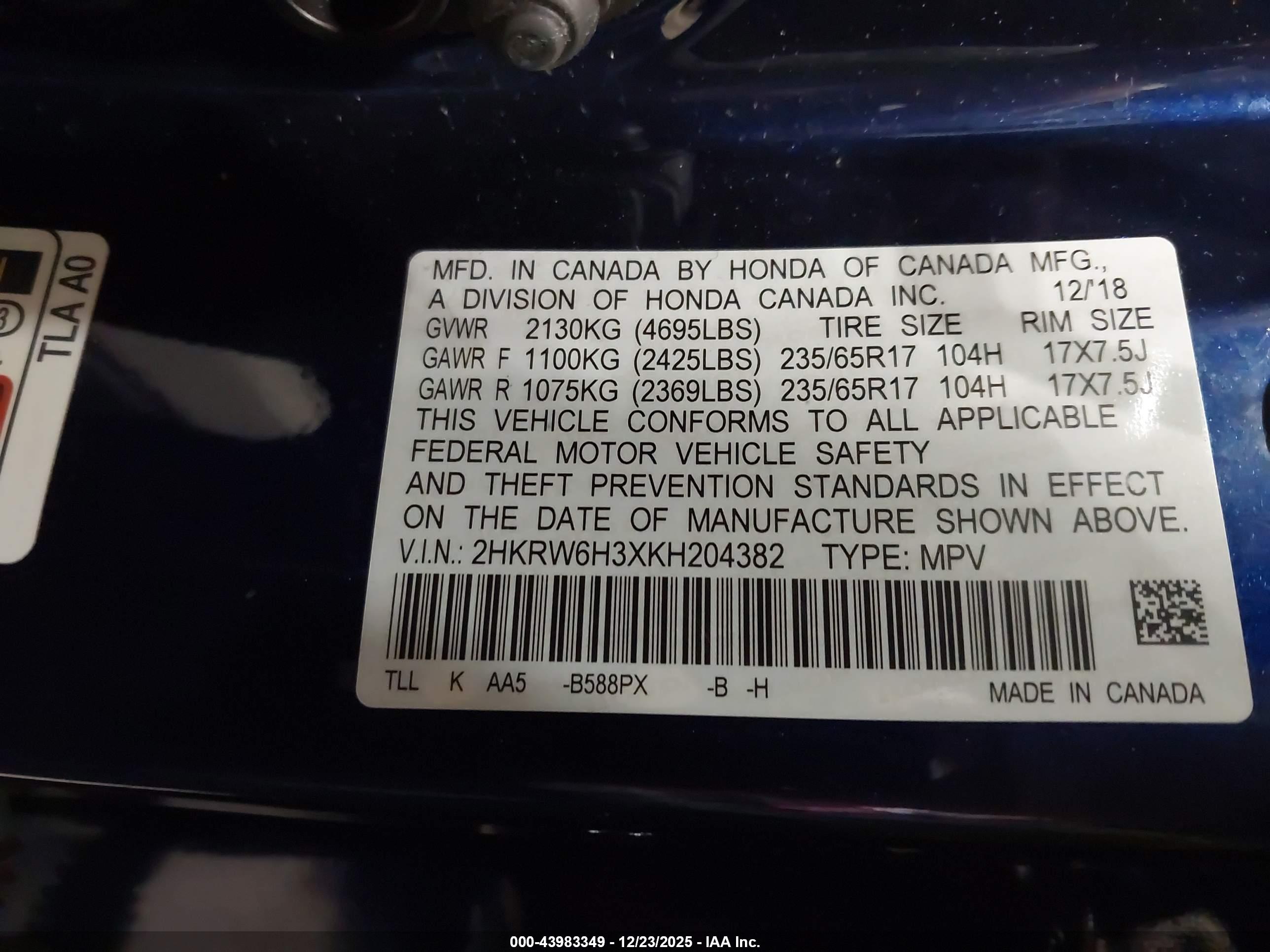 HONDA CR-V image 9