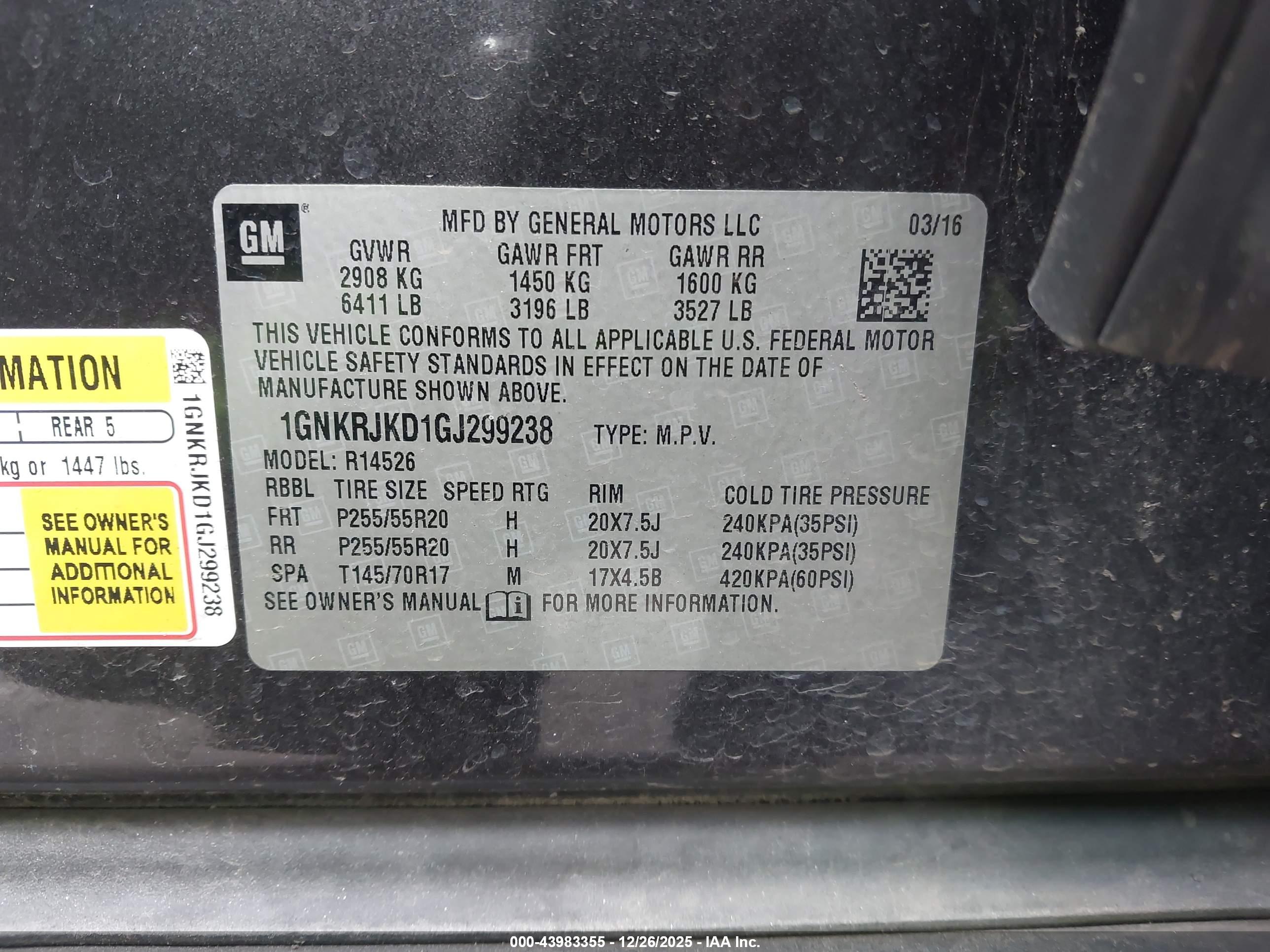 CHEVROLET TRAVERSE image 9