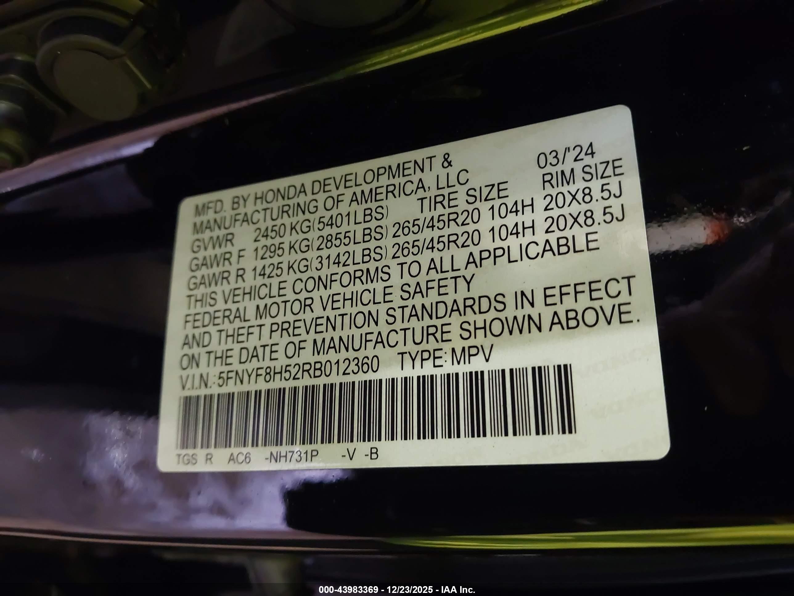 HONDA PASSPORT image 9