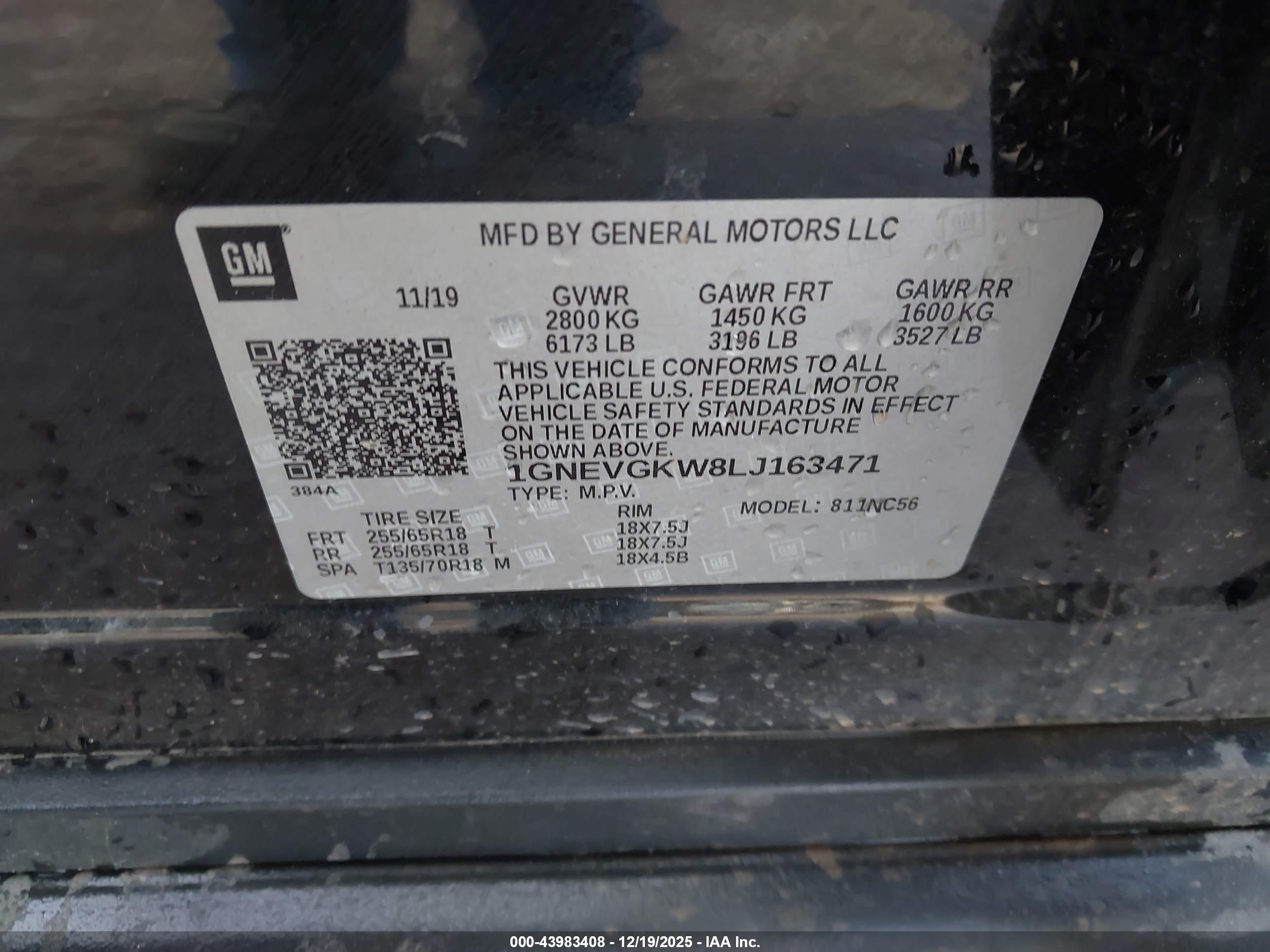 CHEVROLET TRAVERSE image 9