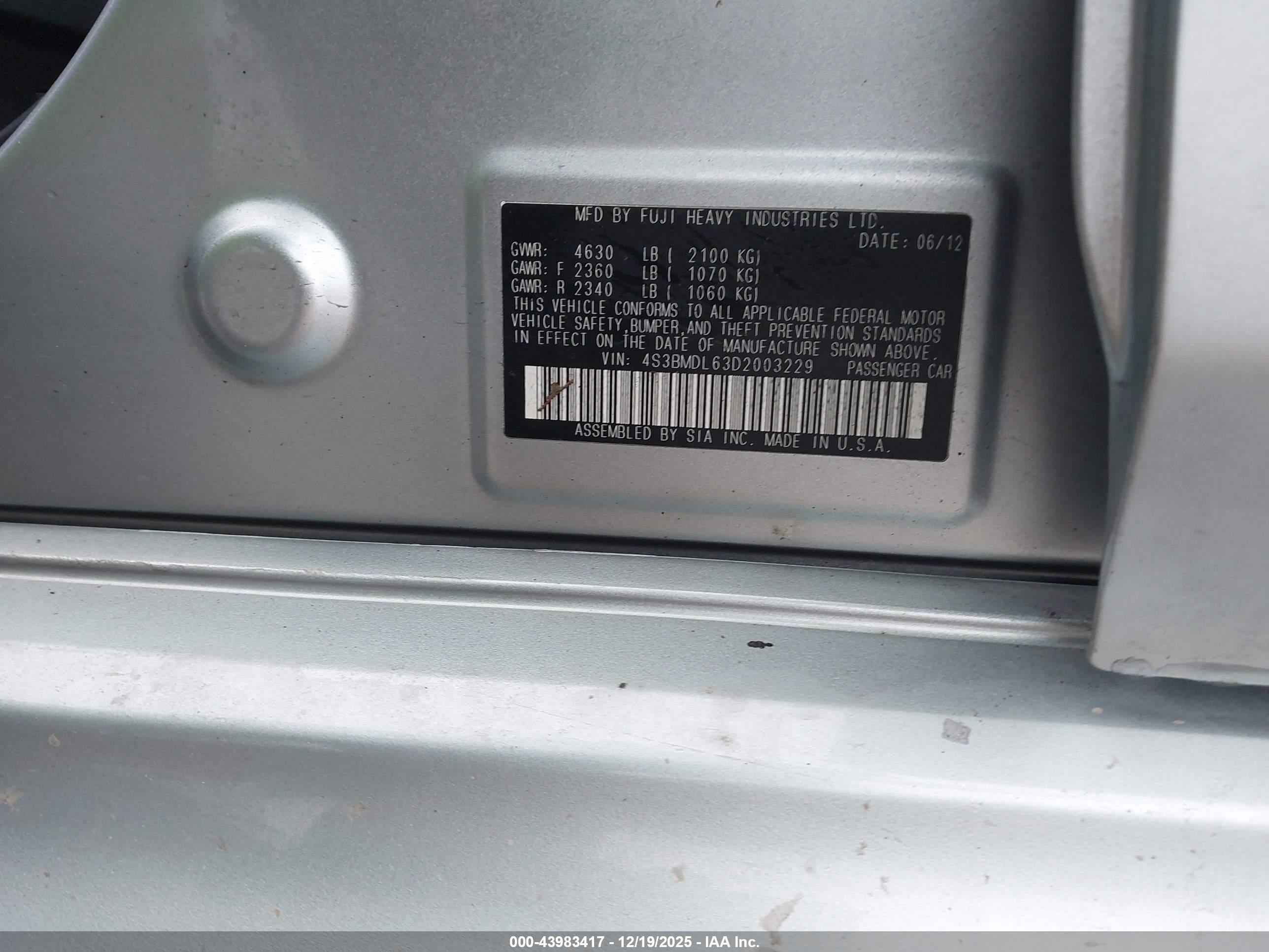SUBARU LEGACY image 9