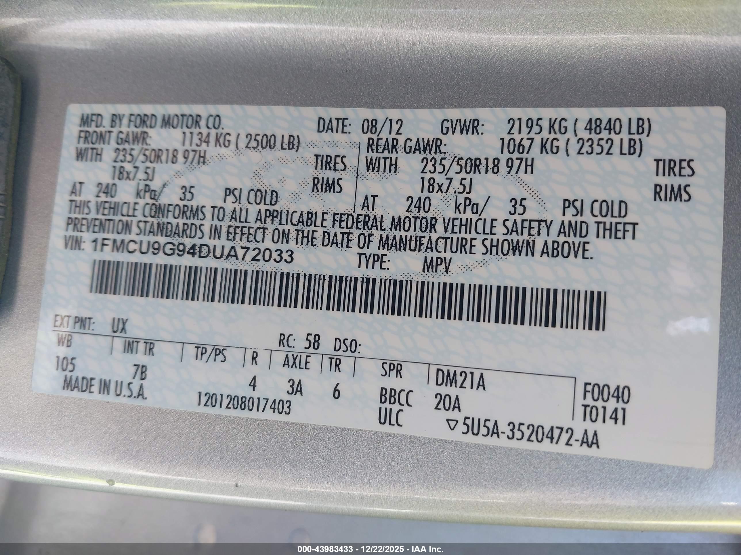 FORD ESCAPE image 9