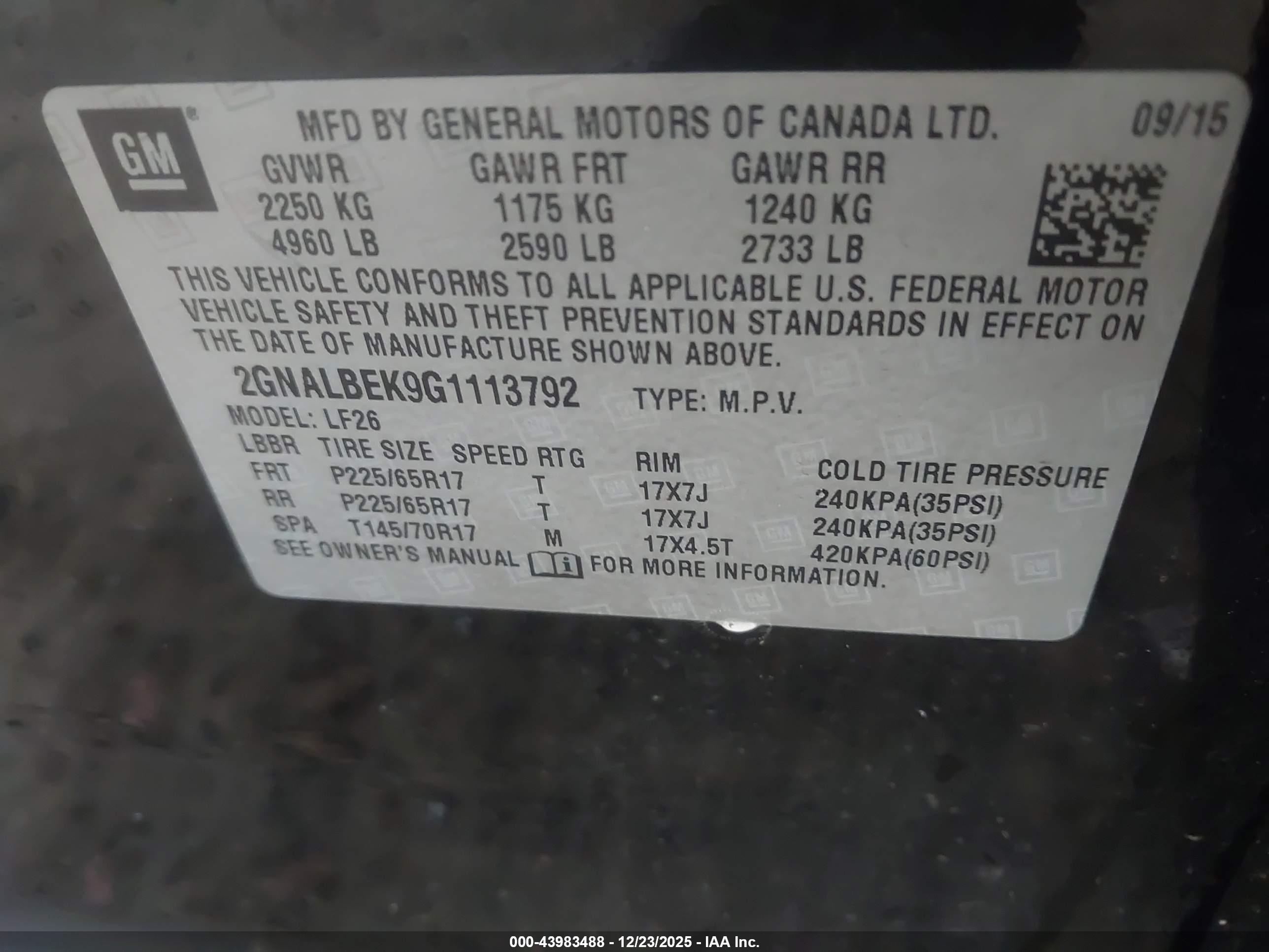 CHEVROLET EQUINOX image 9