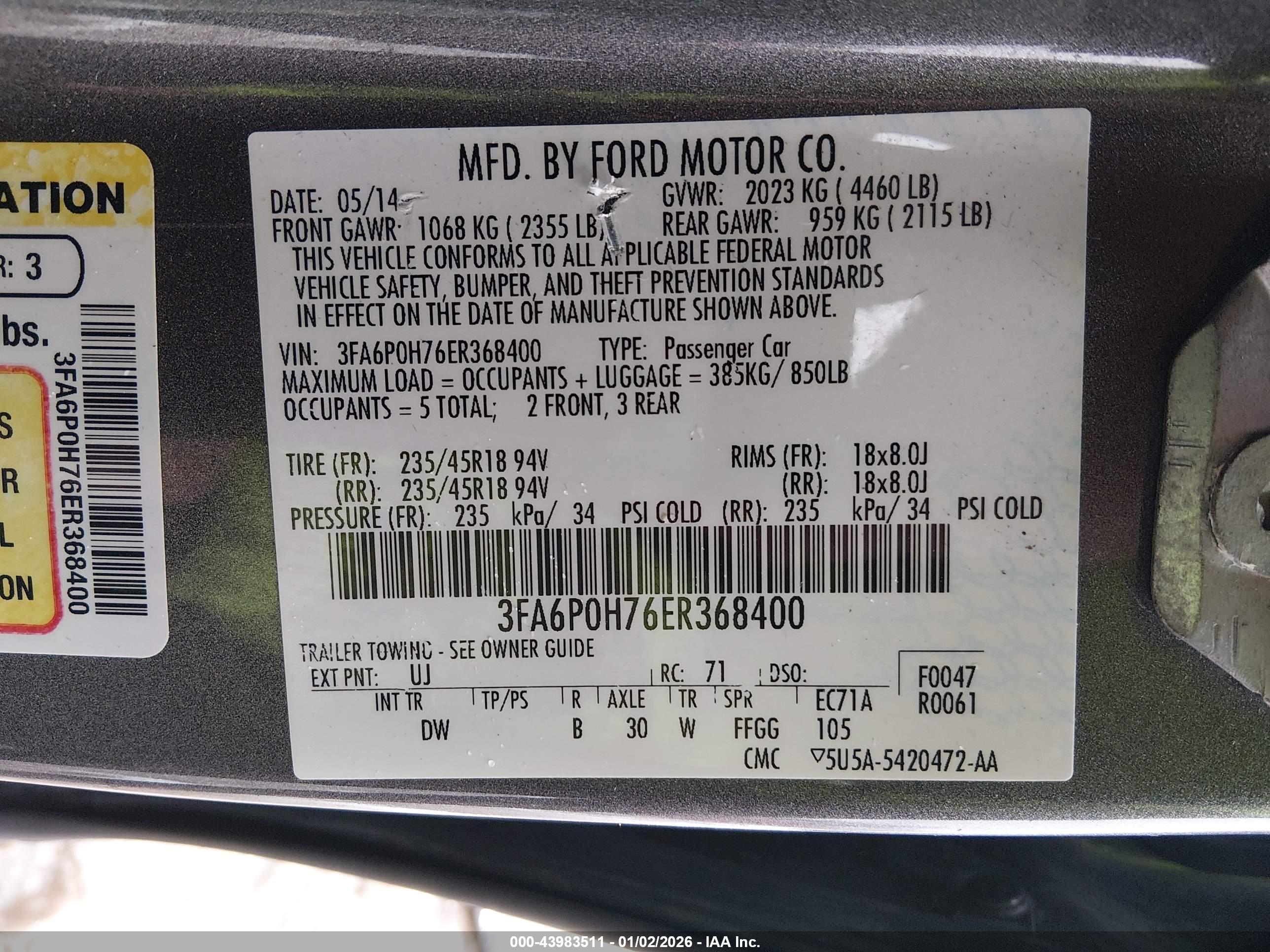 FORD FUSION image 9