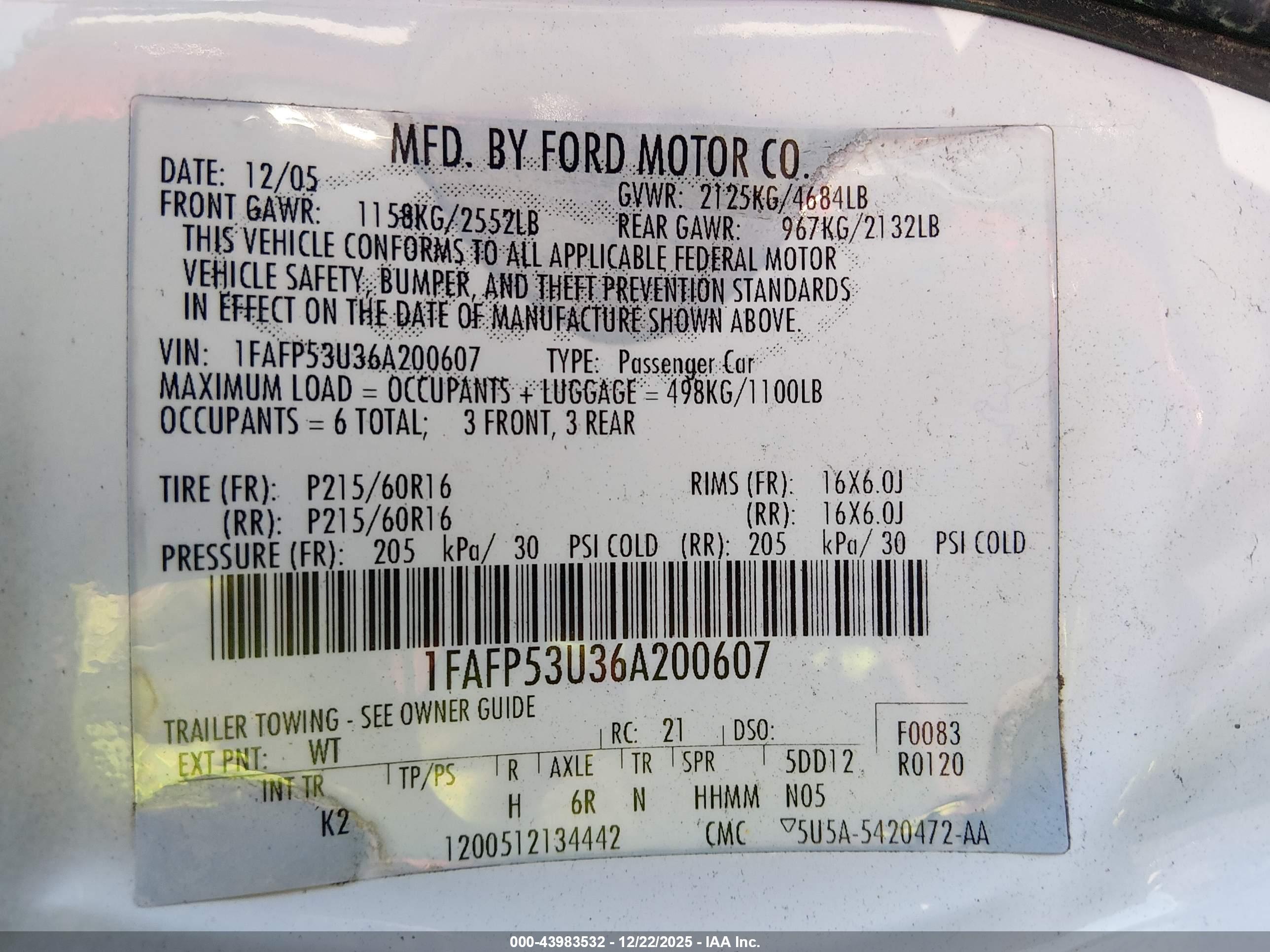 FORD TAURUS image 9