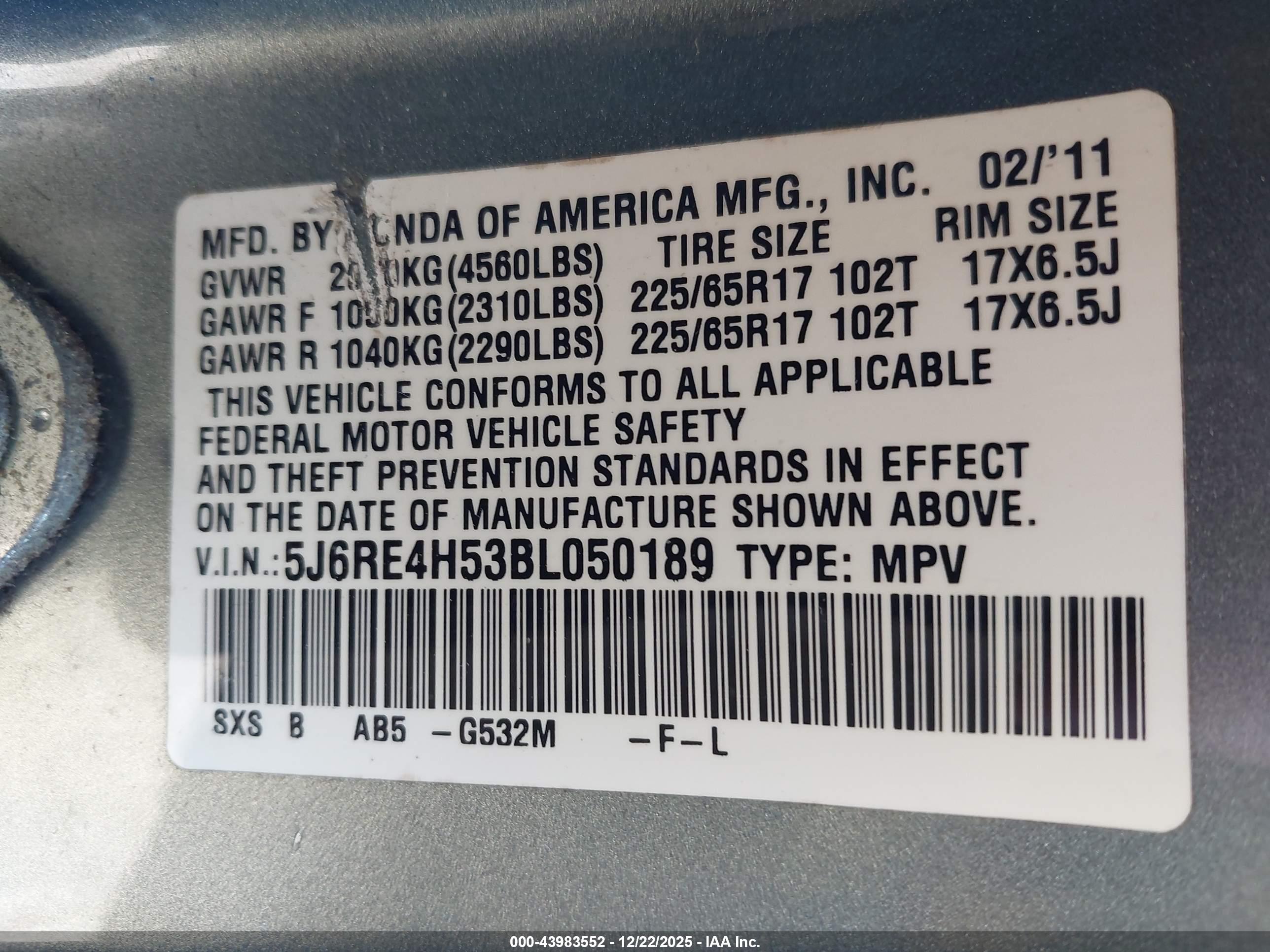 HONDA CR-V image 9