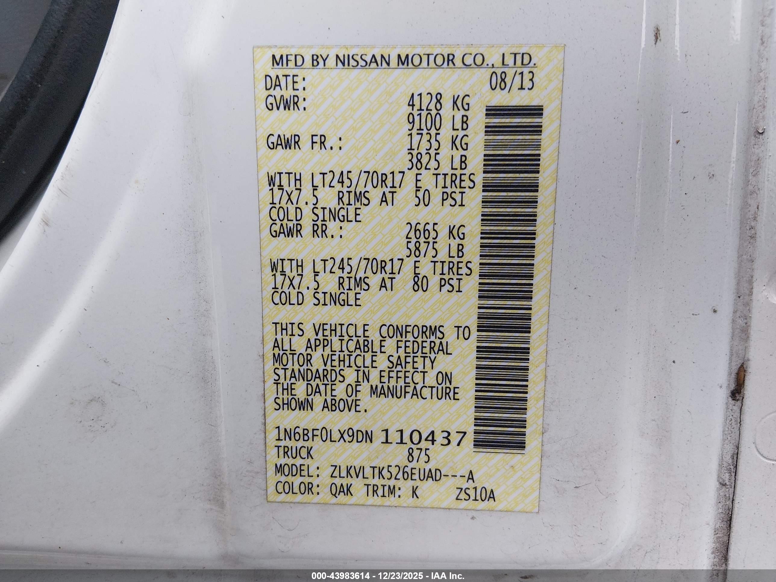 NISSAN NV image 9