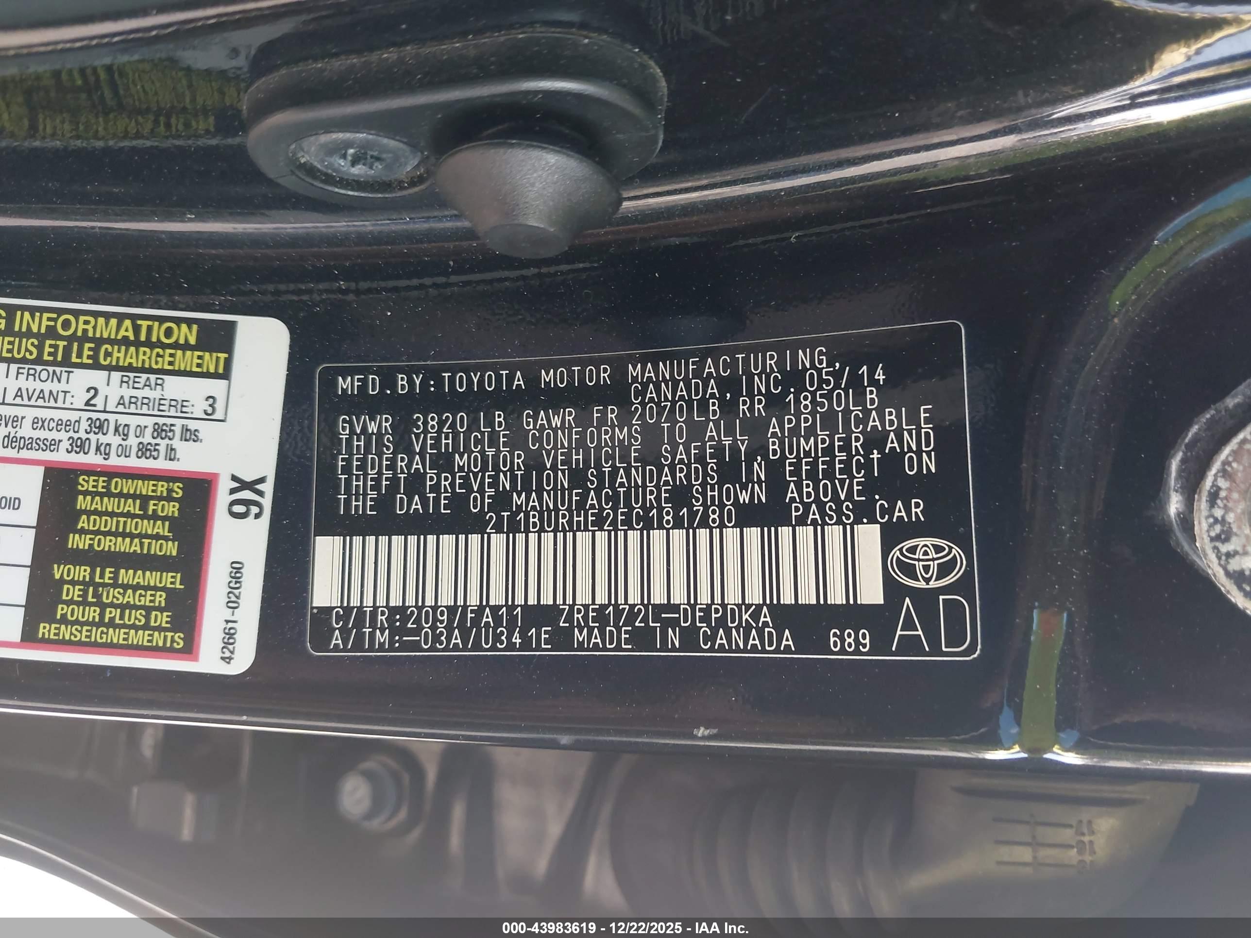 TOYOTA COROLLA image 9