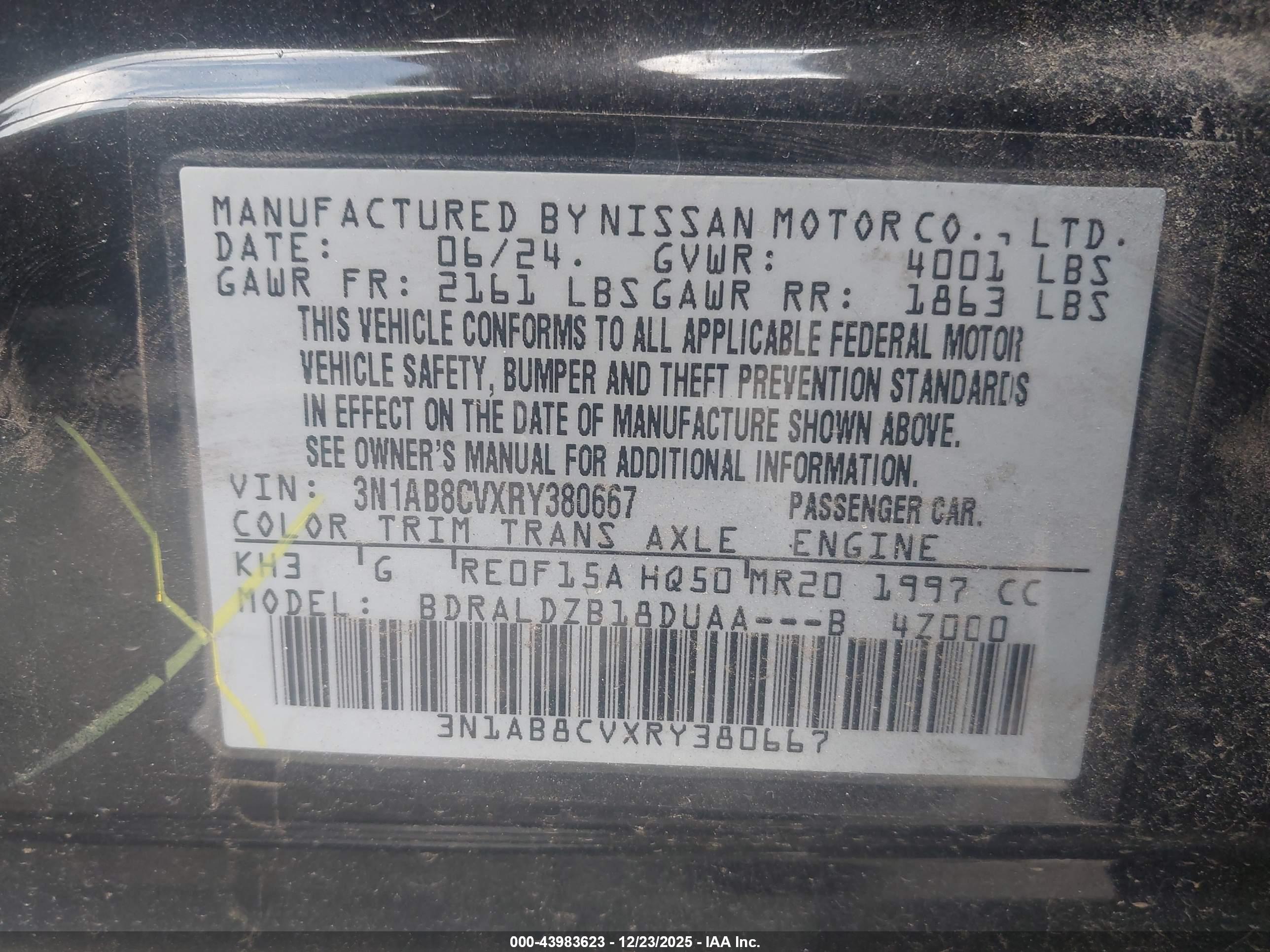 NISSAN SENTRA image 9