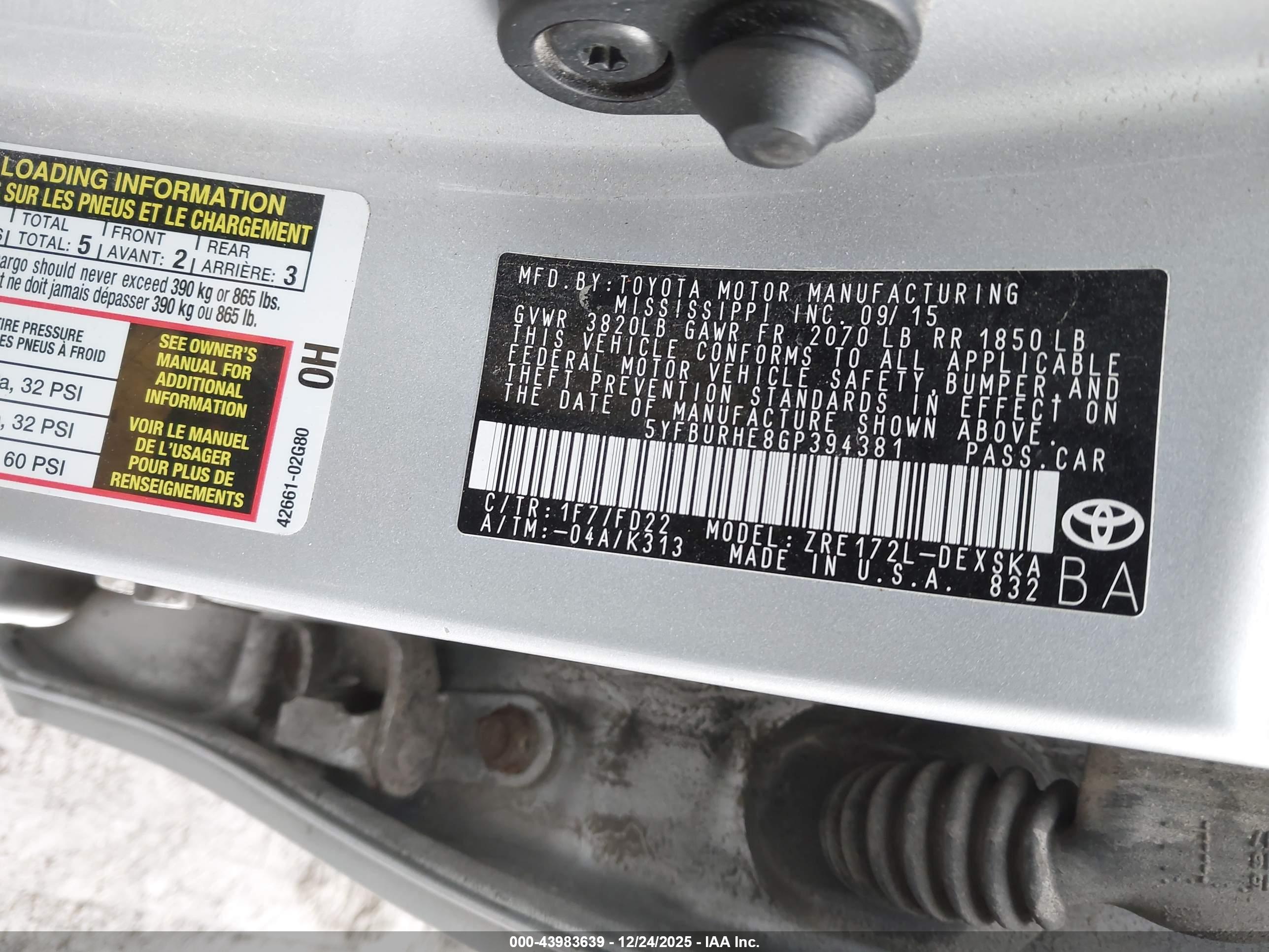 TOYOTA COROLLA image 9