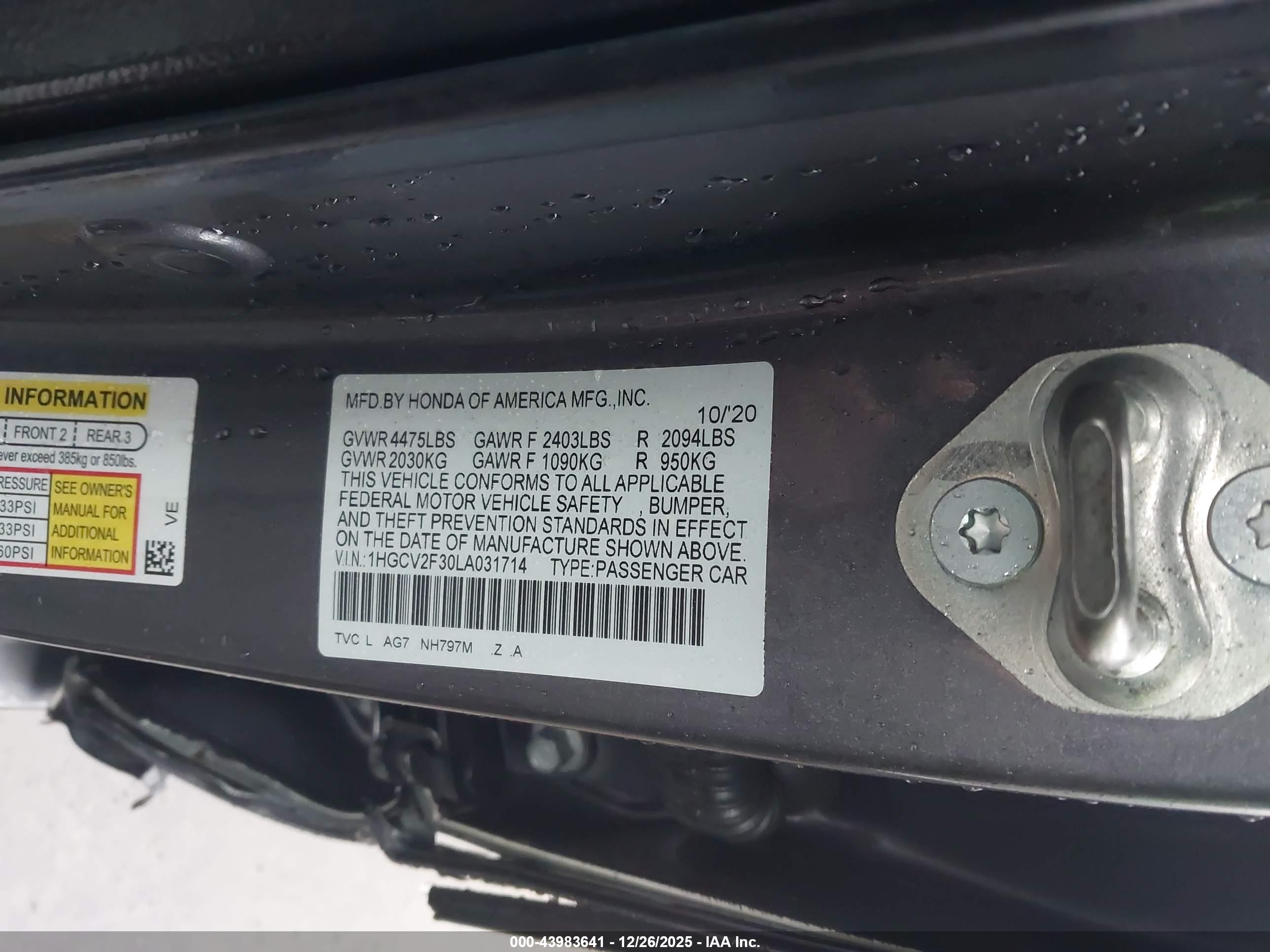 HONDA ACCORD image 9