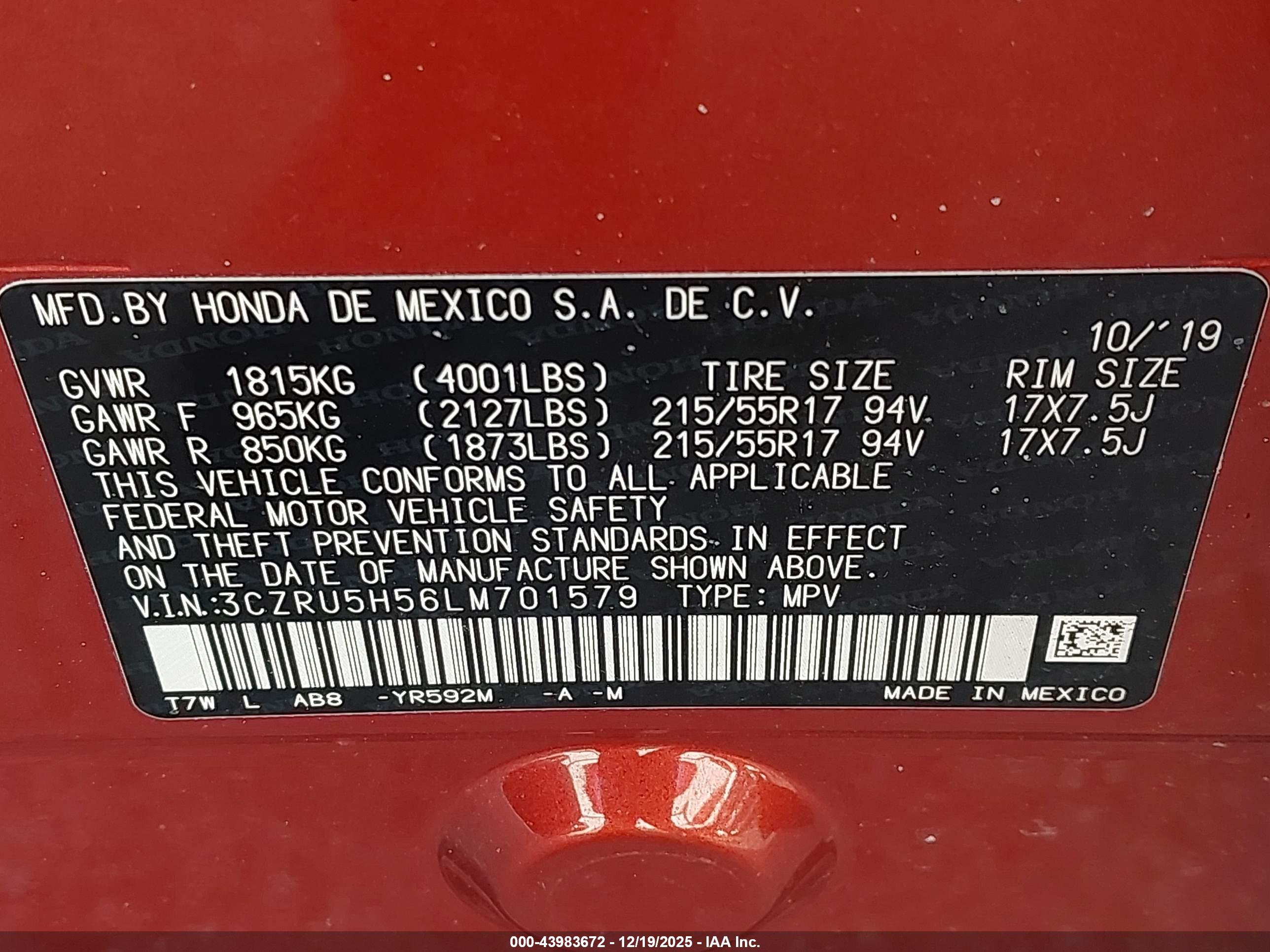 HONDA HR-V image 9
