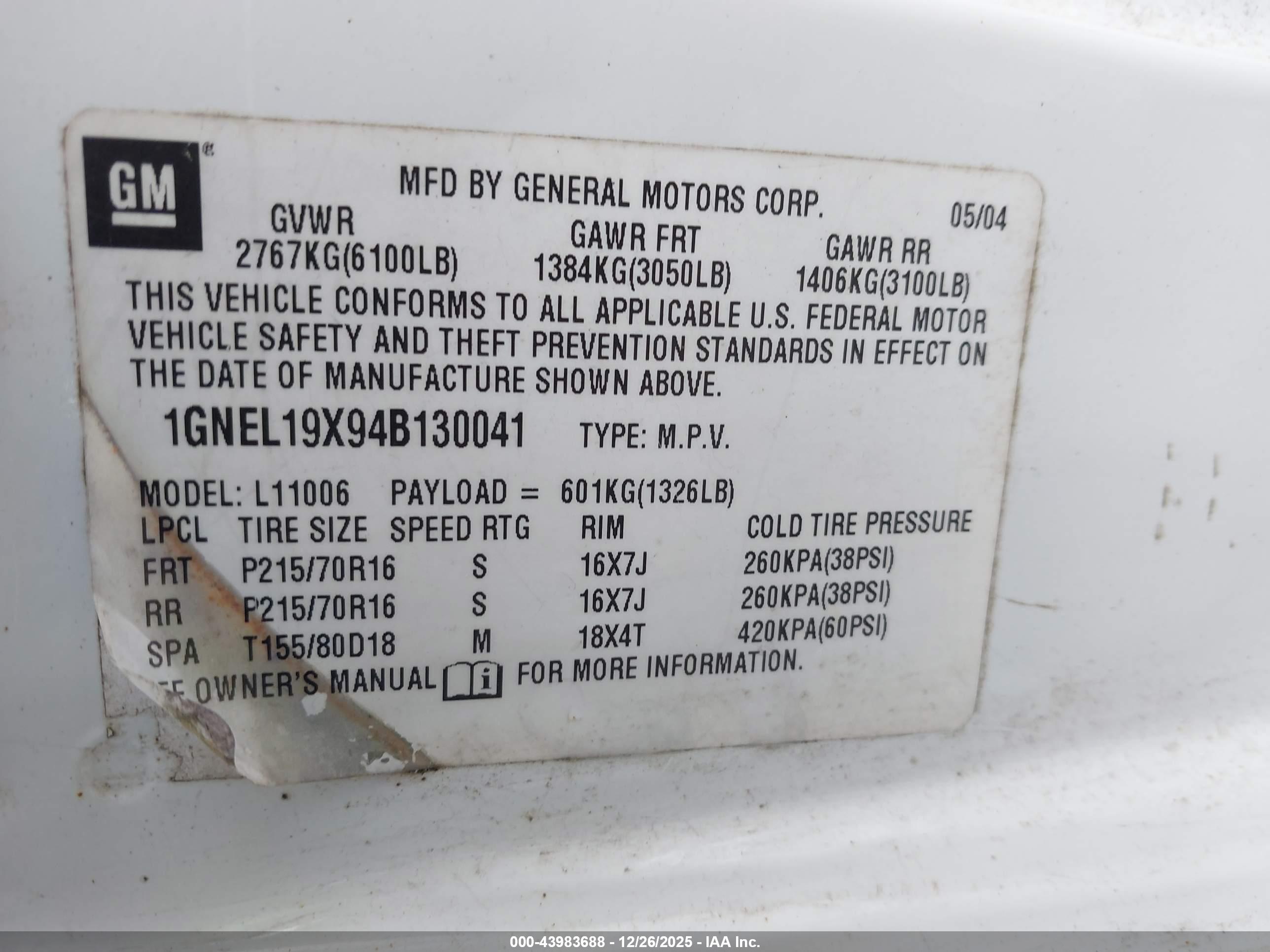 CHEVROLET ASTRO image 9