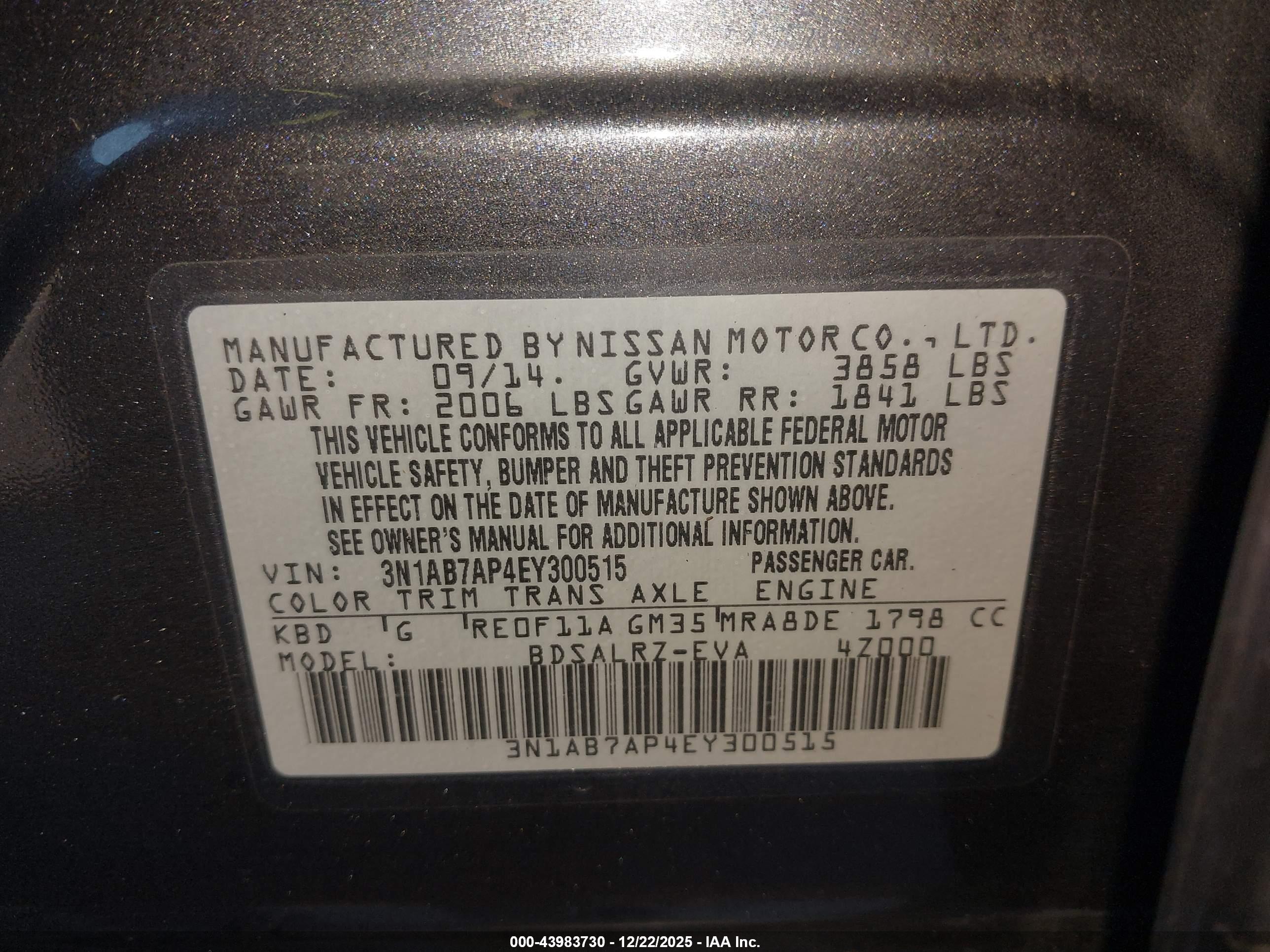 NISSAN SENTRA image 9