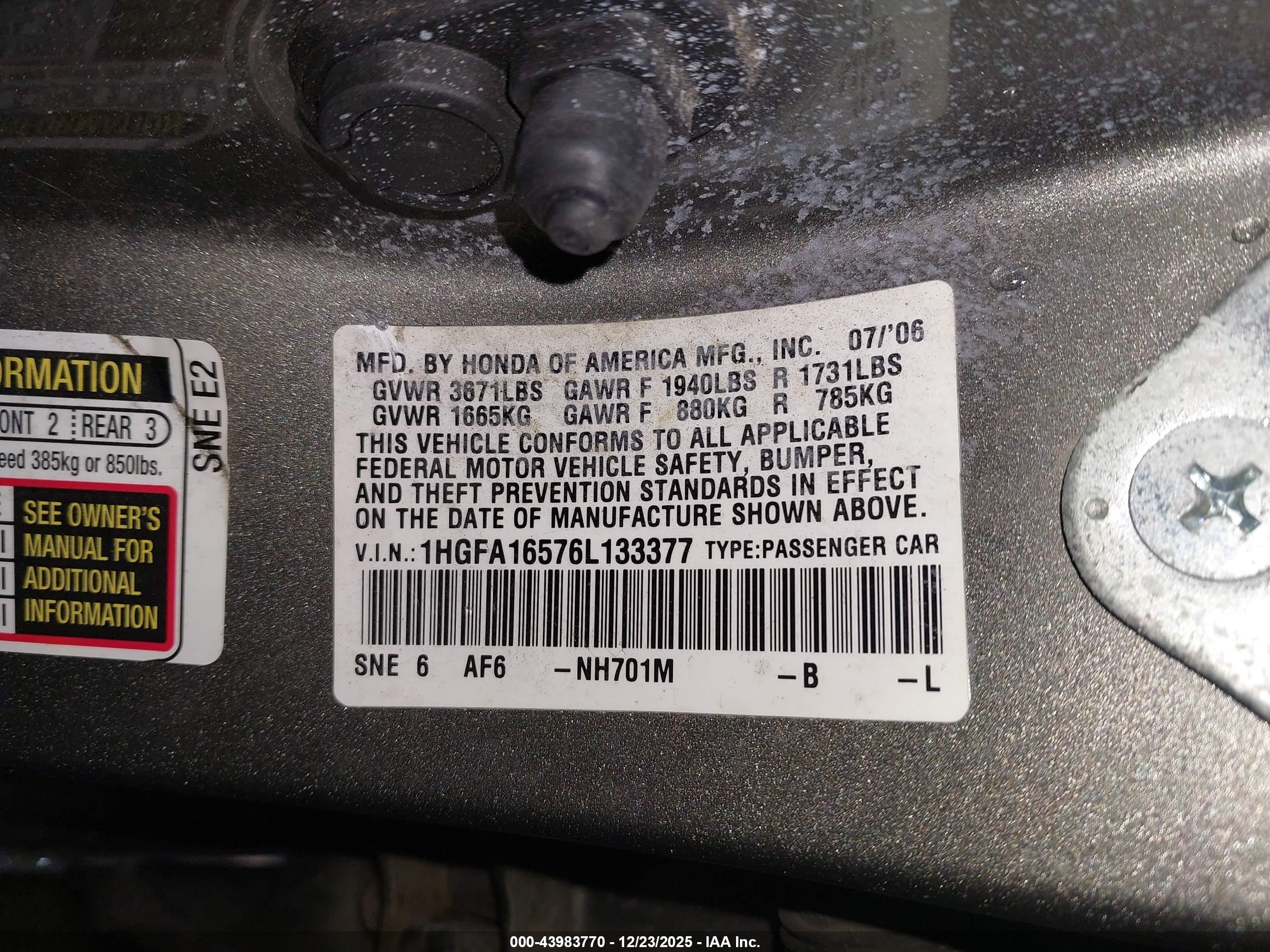HONDA CIVIC image 9