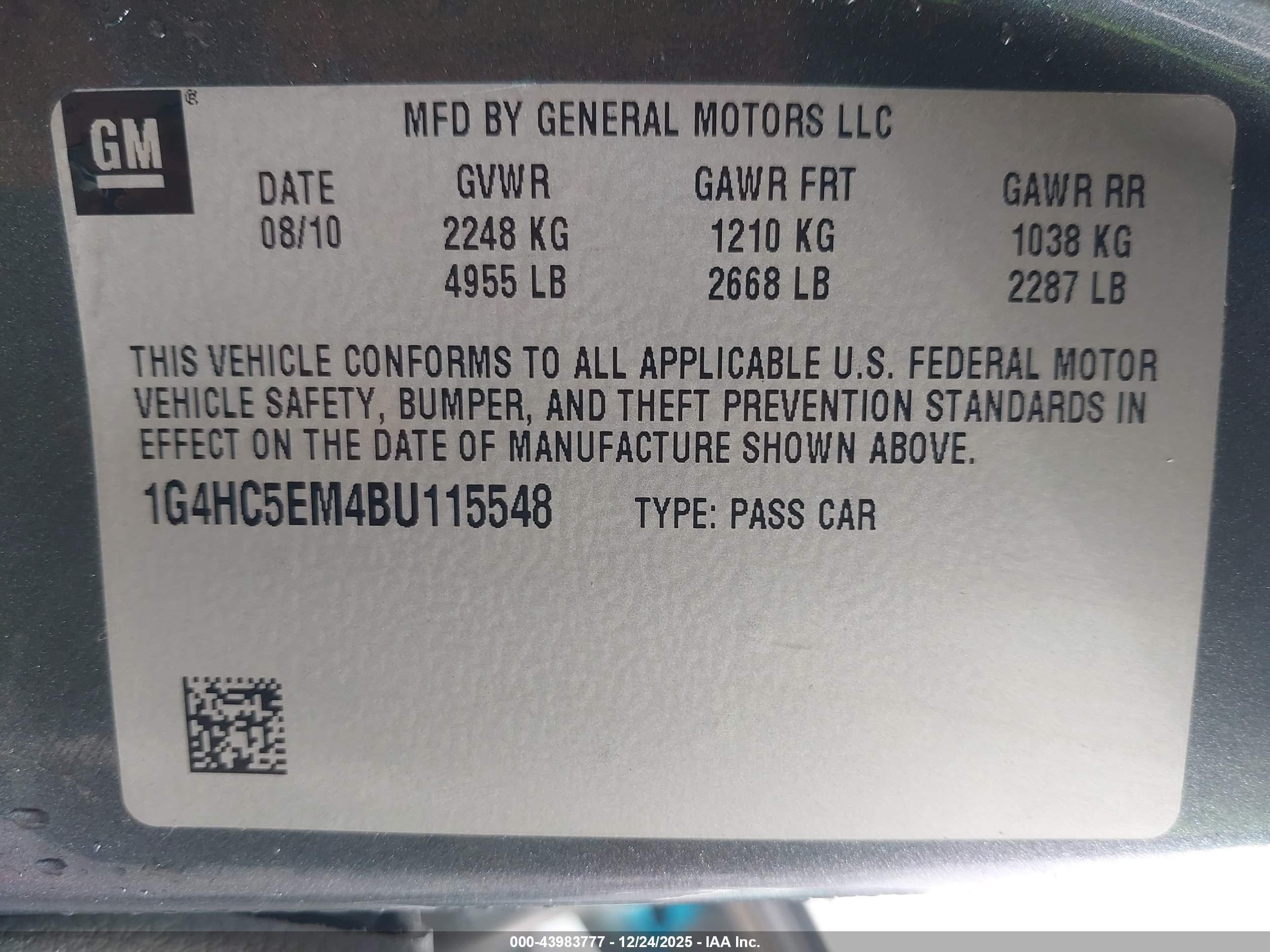 BUICK LUCERNE image 9