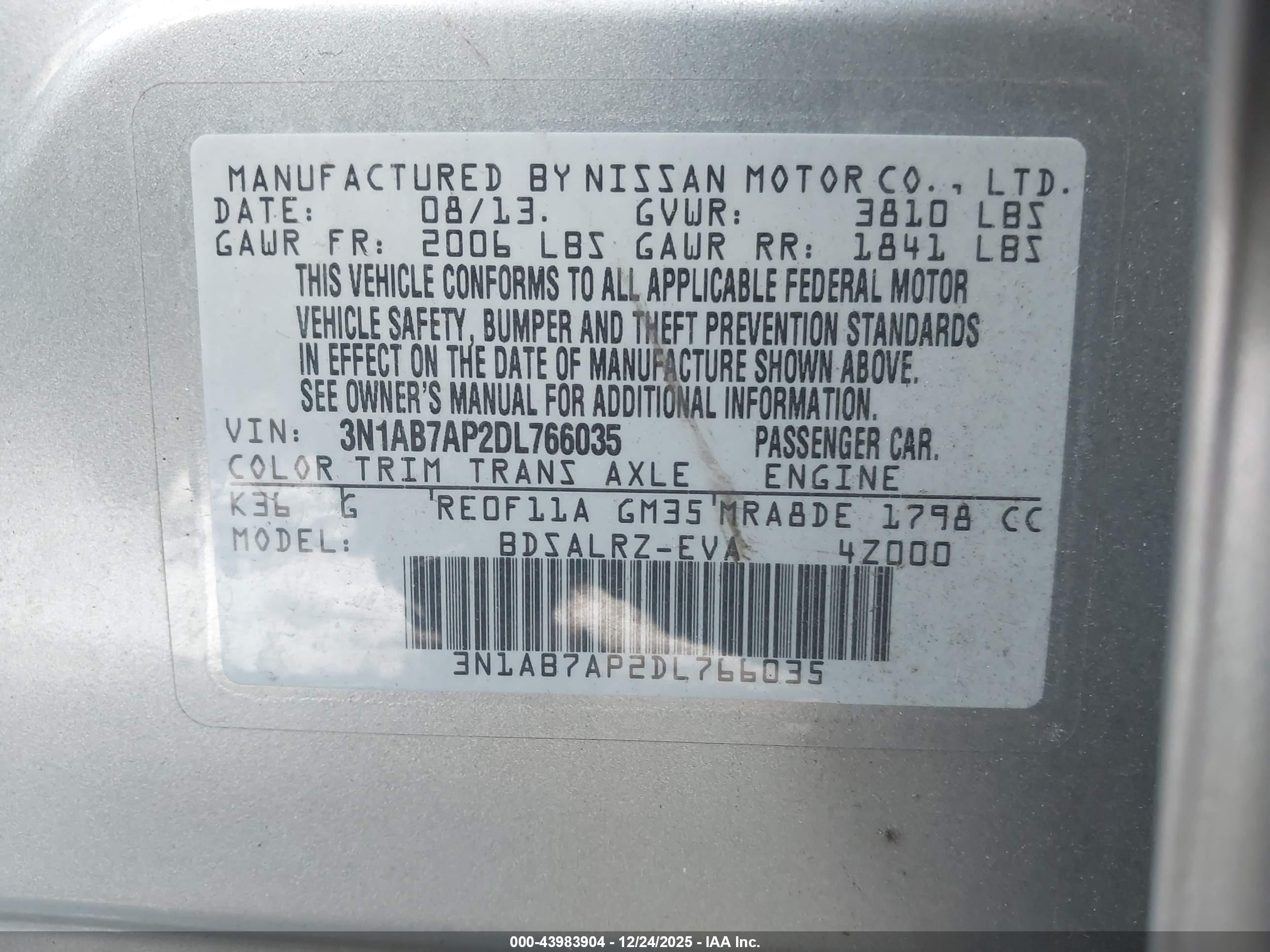 NISSAN SENTRA image 9